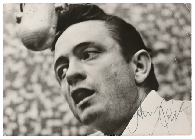 Johnny Cash Signed Promotional Card