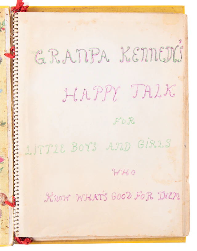 Jacqueline Kennedy Handmade Mother Goose Book, with Coloring by Caroline