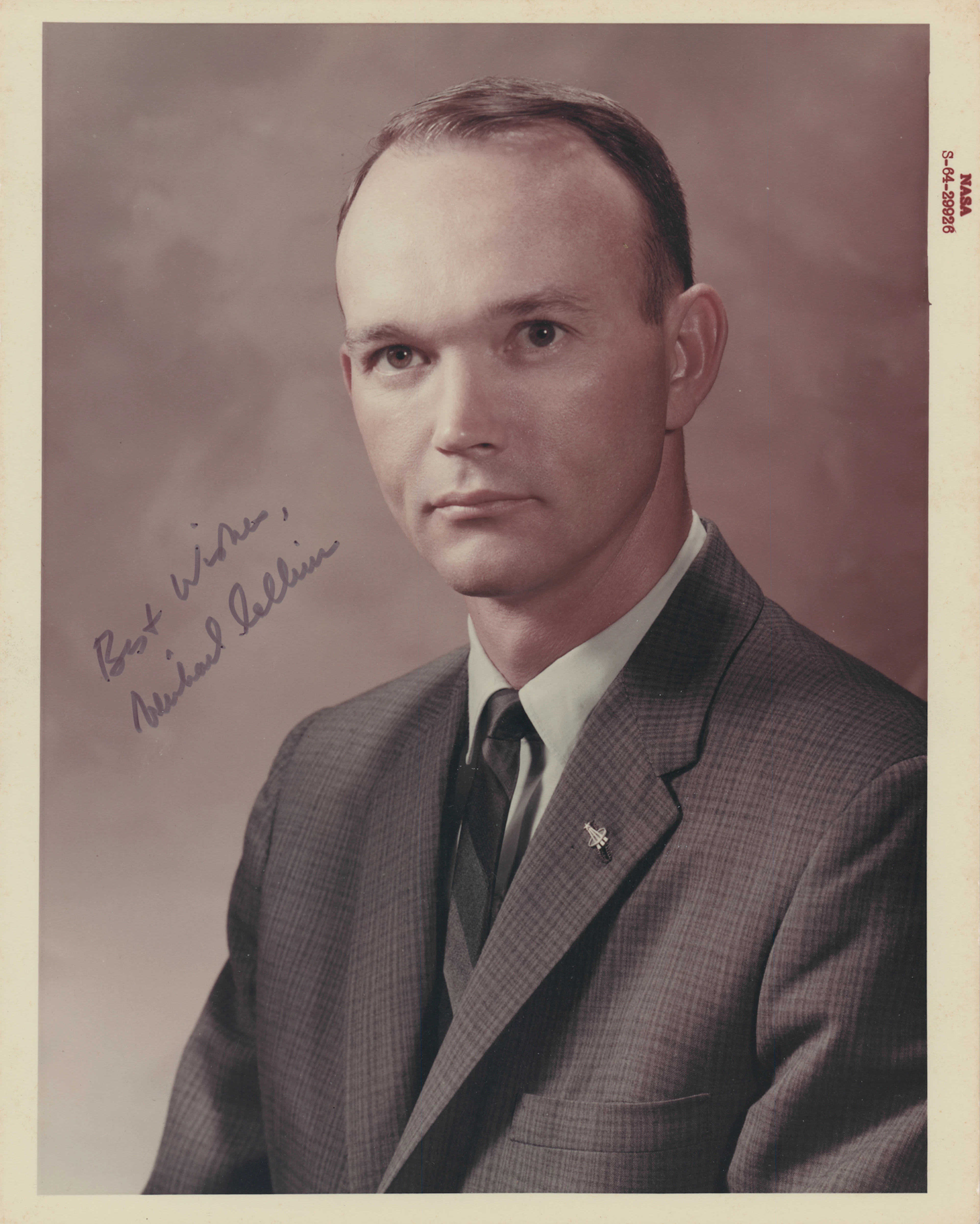 Michael Collins Signed Photograph