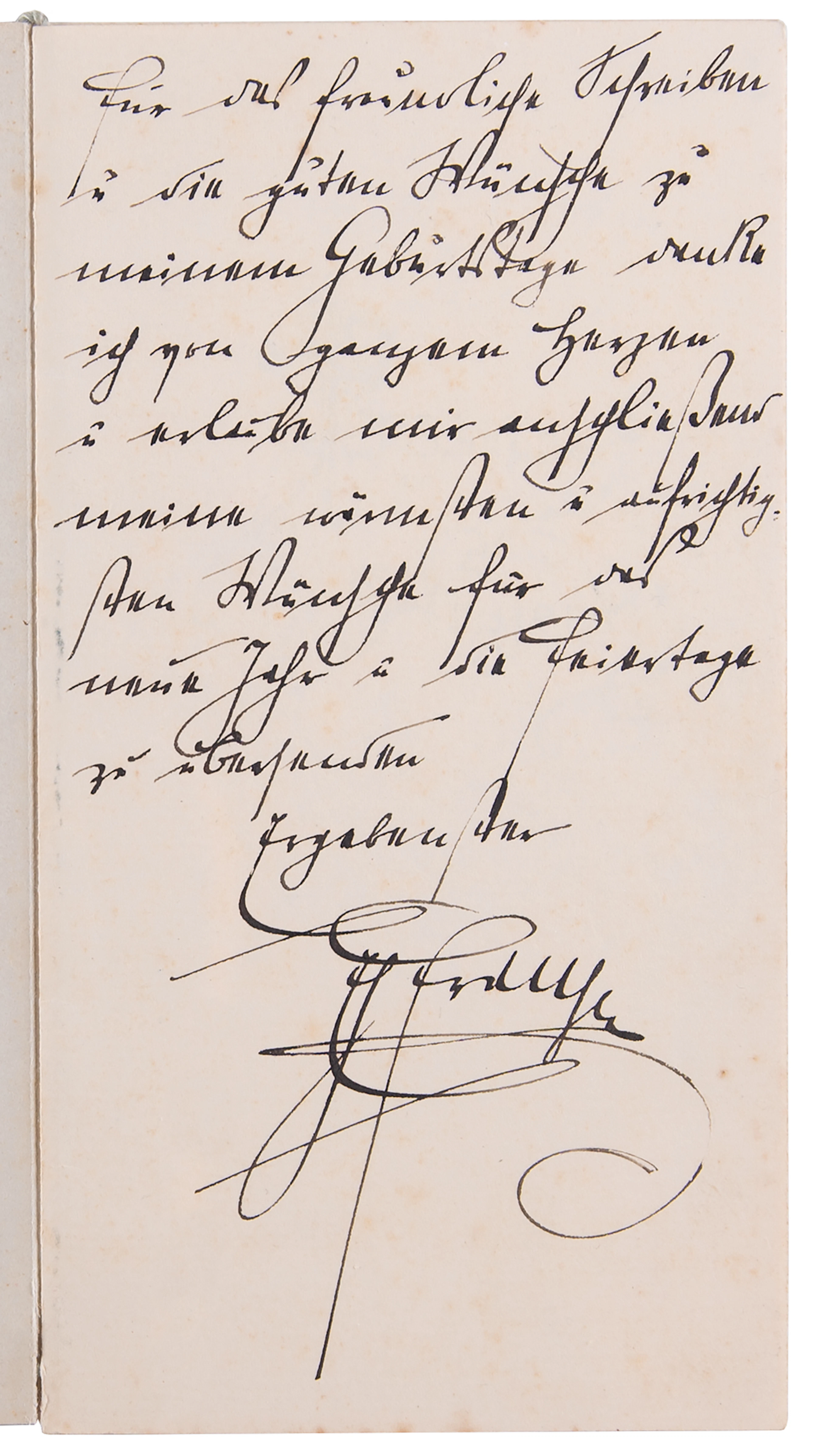 Franz Ferdinand Autograph Note Signed