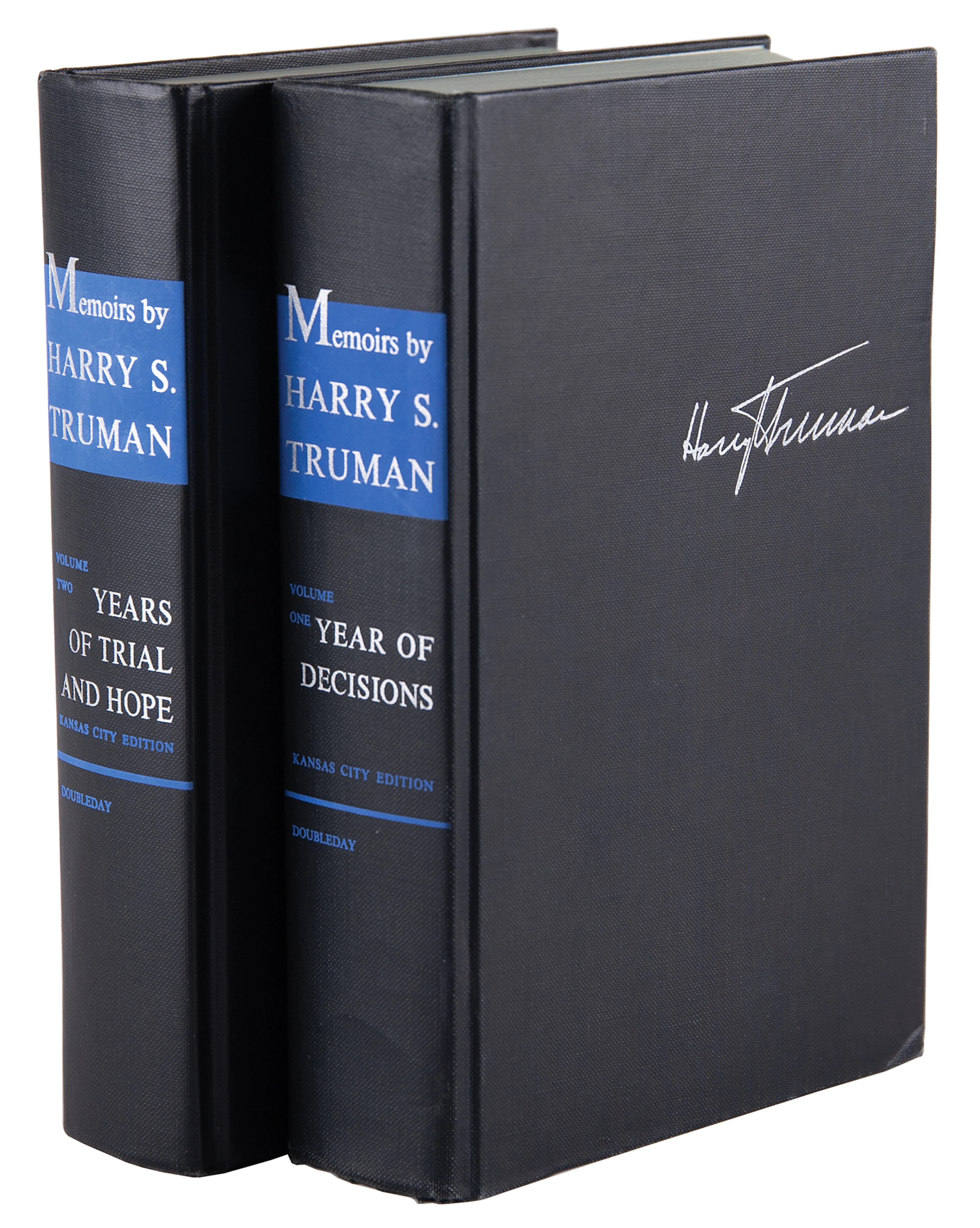 Harry S. Truman Signed Book Set - Memoirs: Year of Decisions and Years