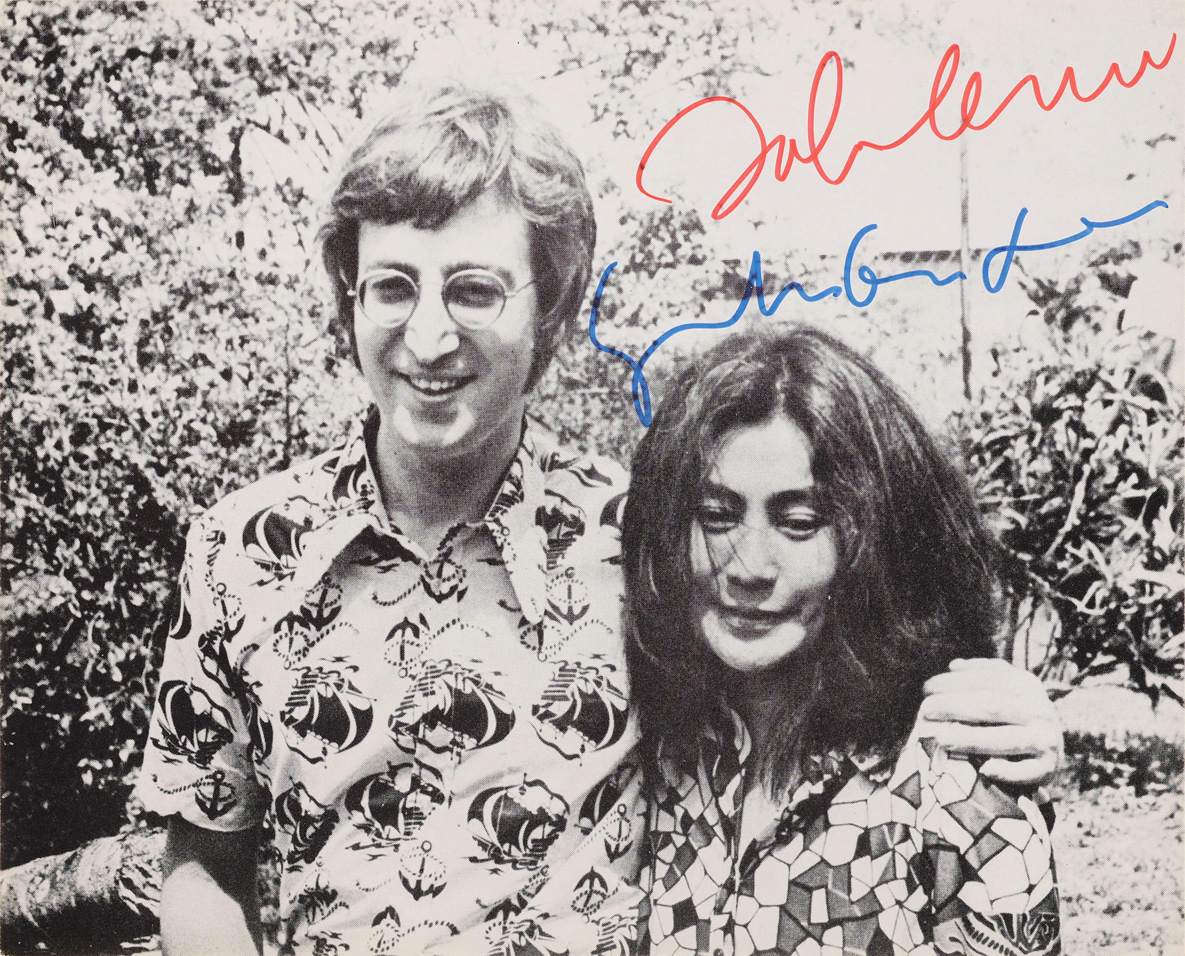 Beatles: John Lennon and Yoko Ono Signed Photograph
