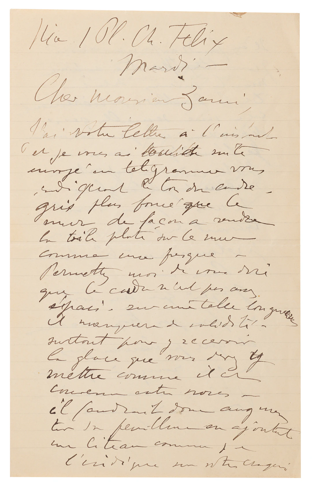 Henri Matisse Autograph Letter Signed, Typed Letter Signed, and Sketch