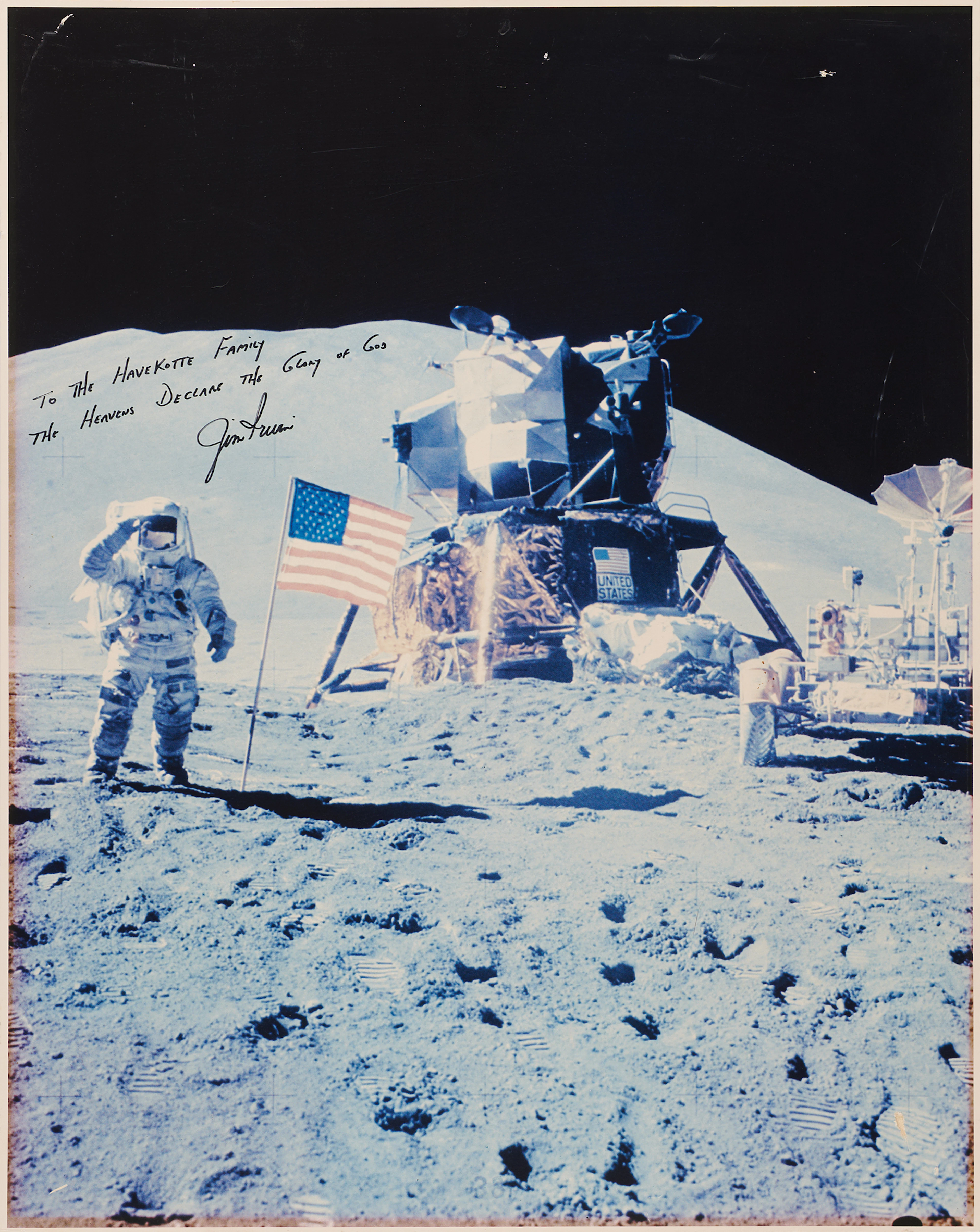 Jim Irwin Signed Oversized Photograph