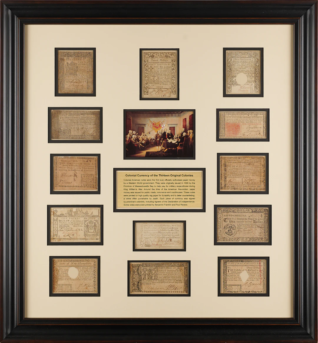 Colonial Currency of the Thirteen Colonies