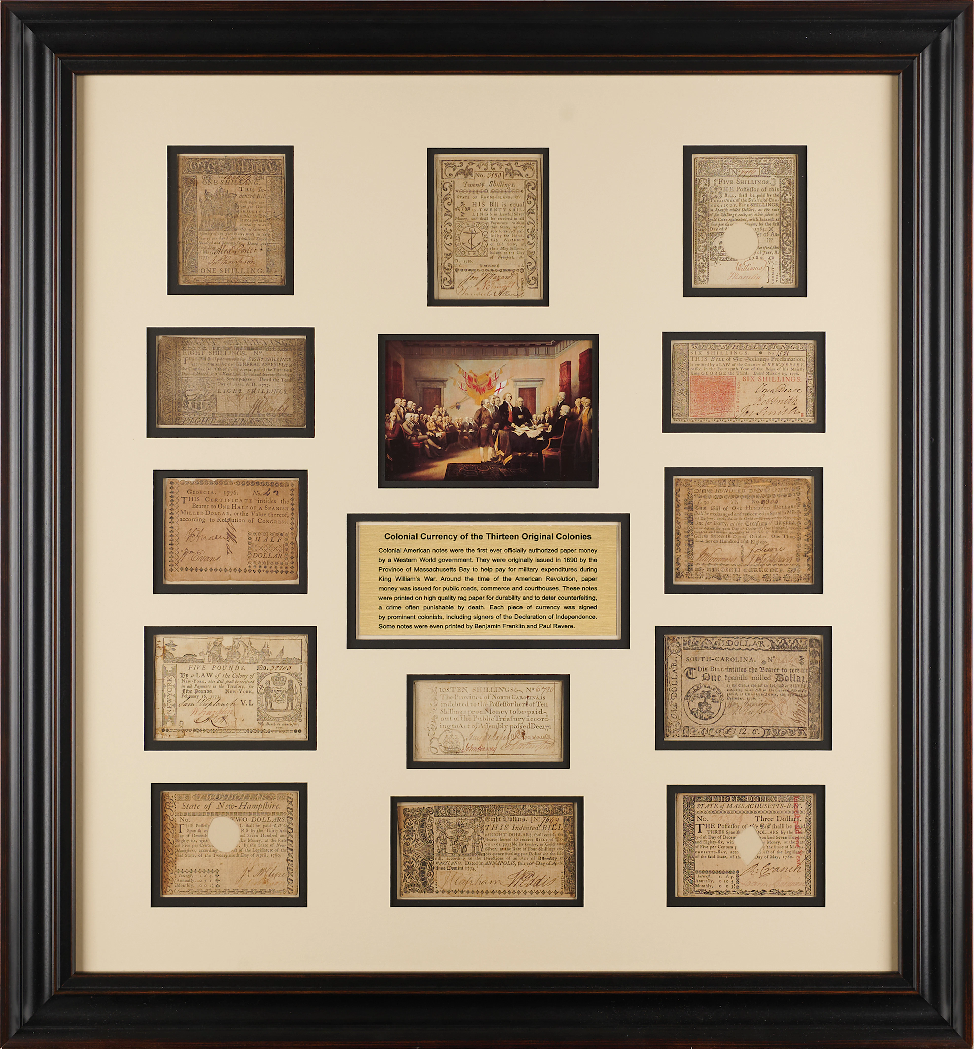 Colonial Currency of the Thirteen Colonies