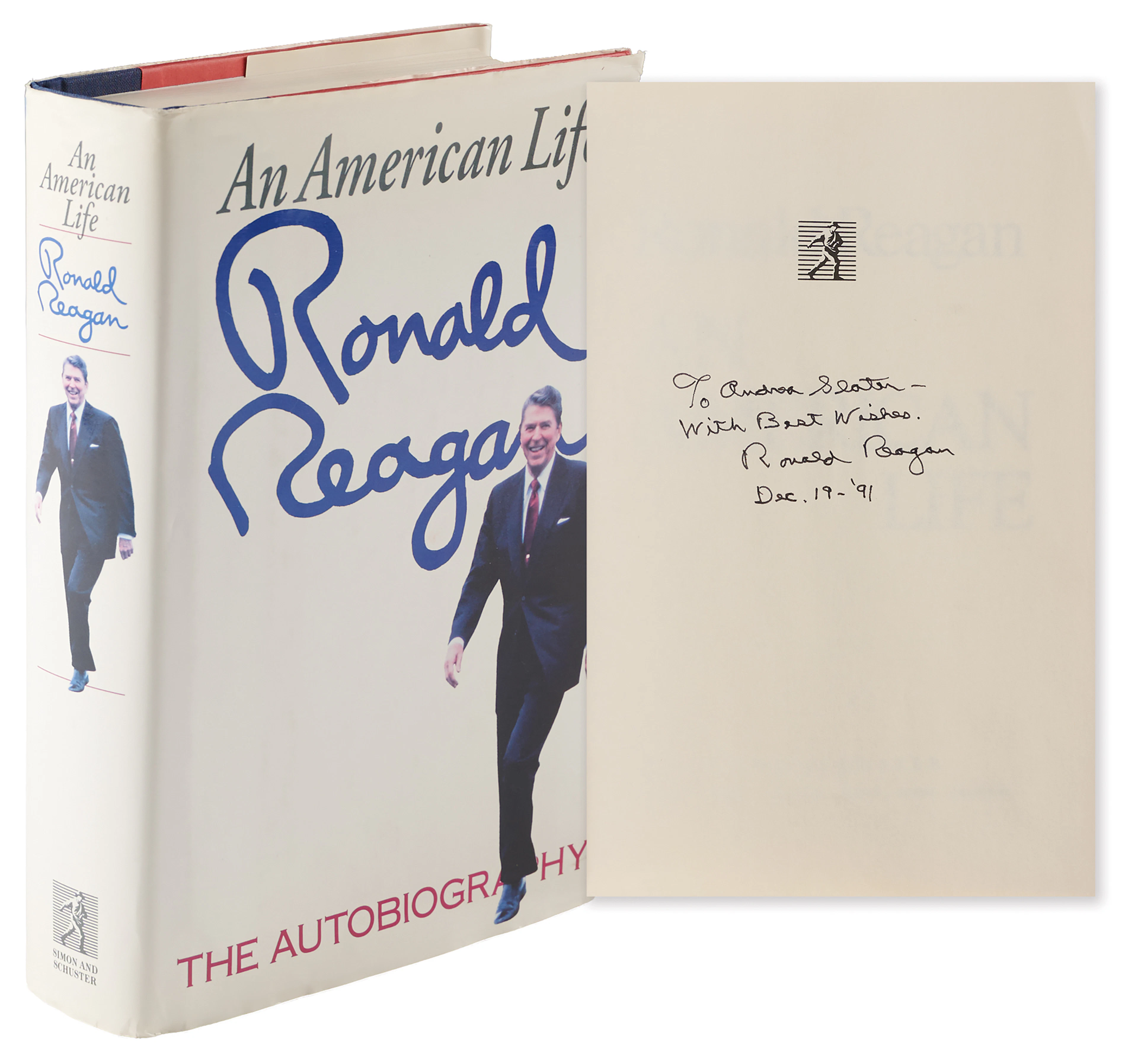Ronald Reagan Signed Book - An American Life