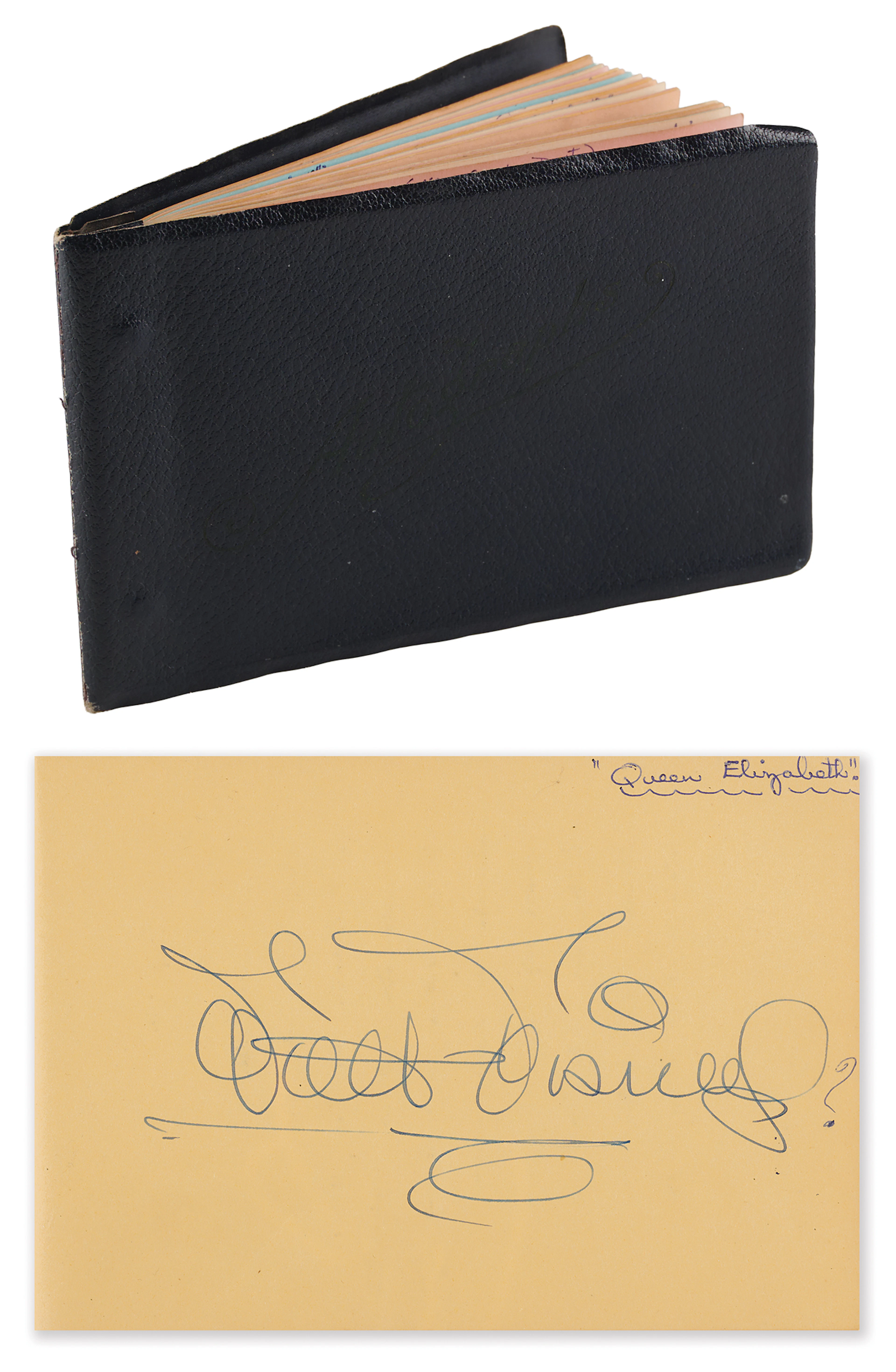 Walt Disney Signed Autograph Album, with Rita Hayworth, Vivien Leigh