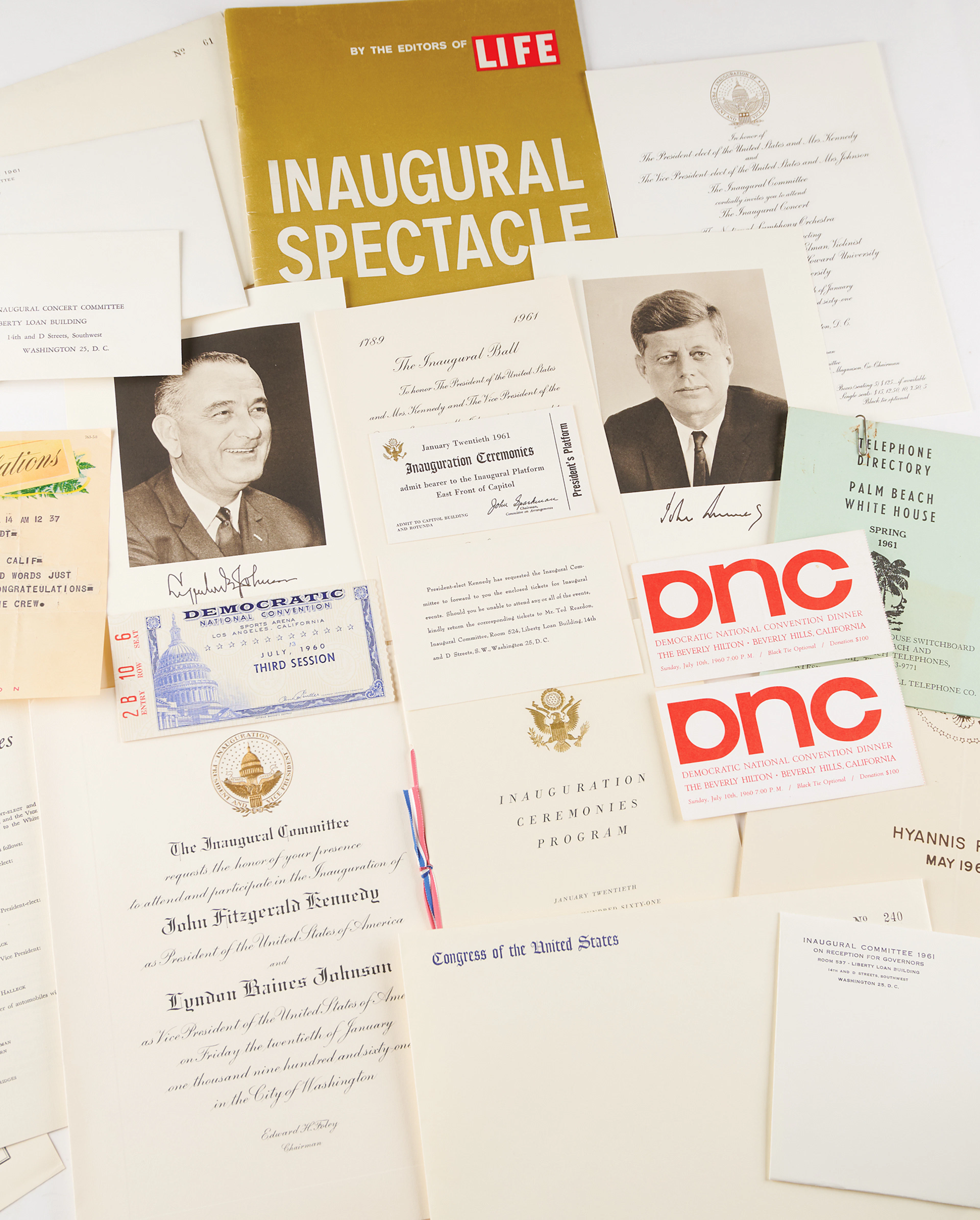 John F. Kennedy 1960/61 DNC and Inaugural Ceremonies Archive - From