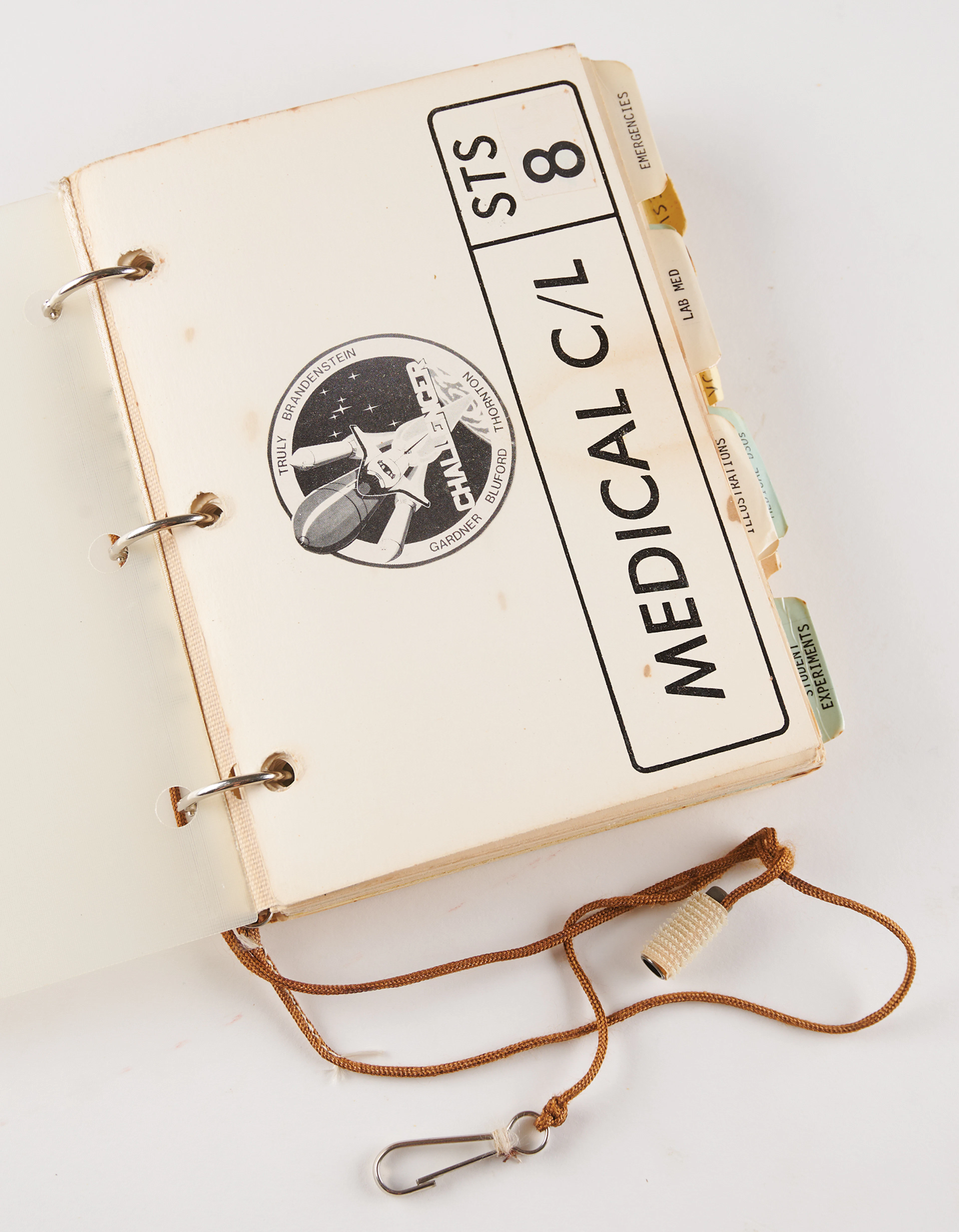 STS-8 Medical Checklist [Attested Flown] - From the Personal Collection