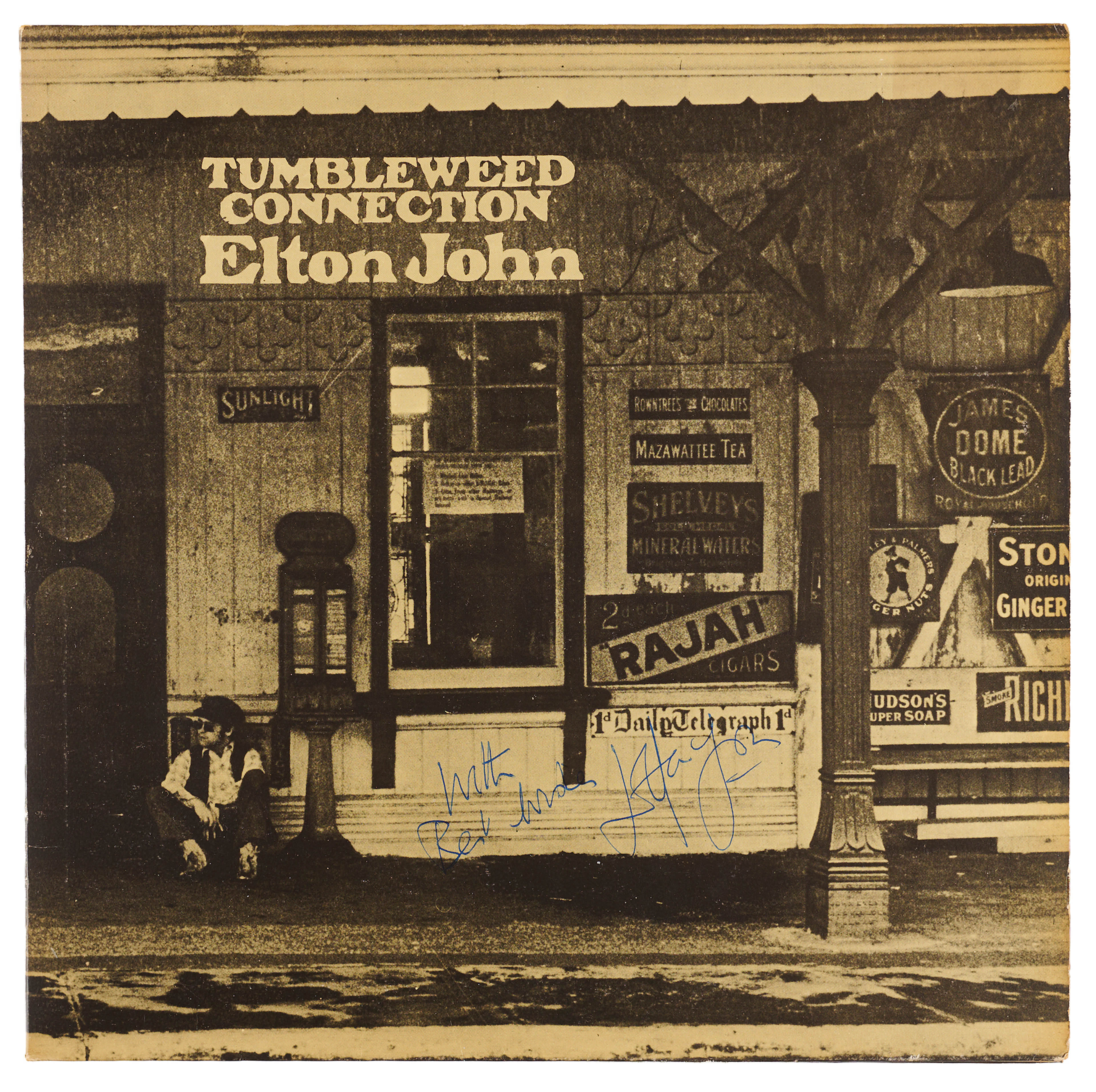 Elton John Signed Album - Tumbleweed Connection