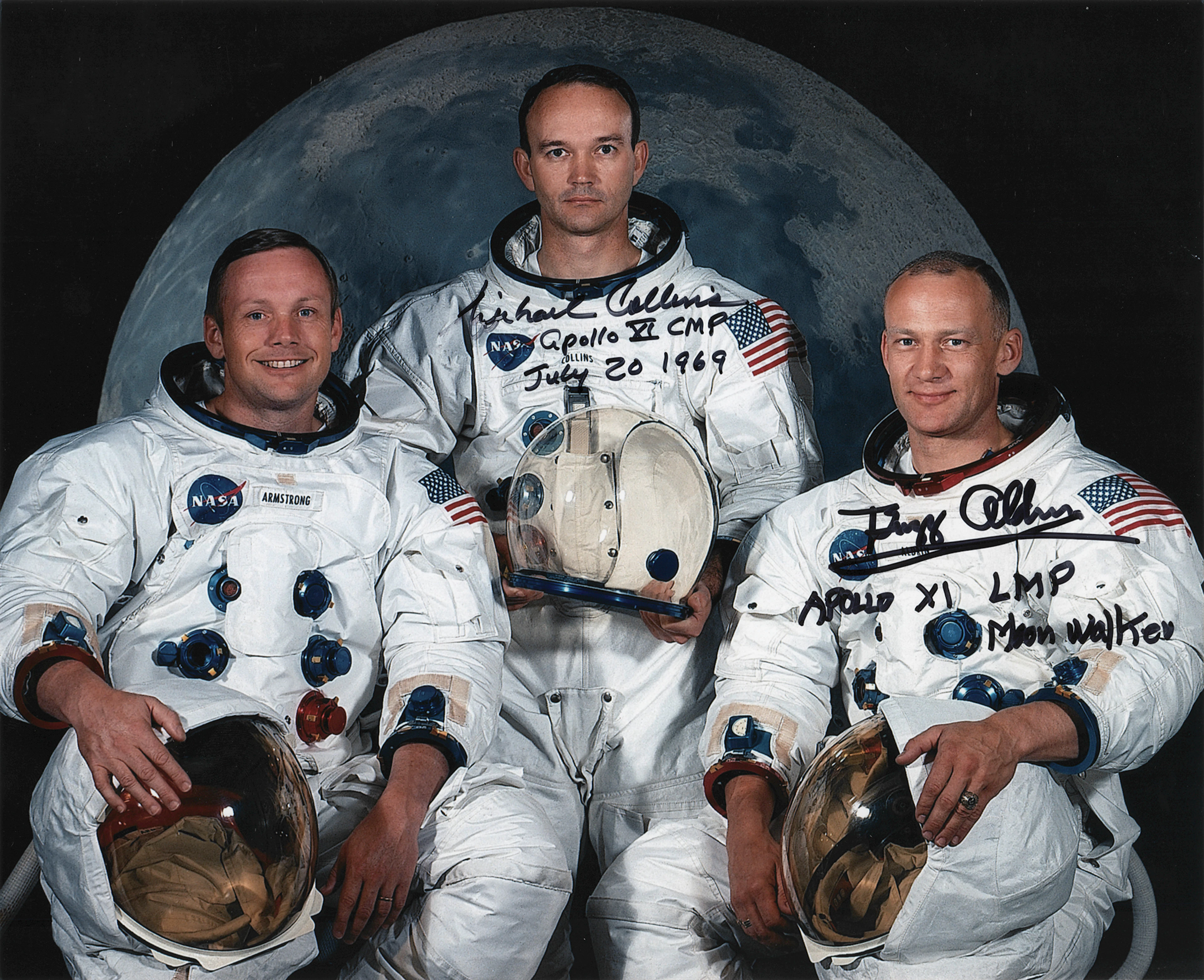 Buzz Aldrin and Michael Collins Signed Photograph