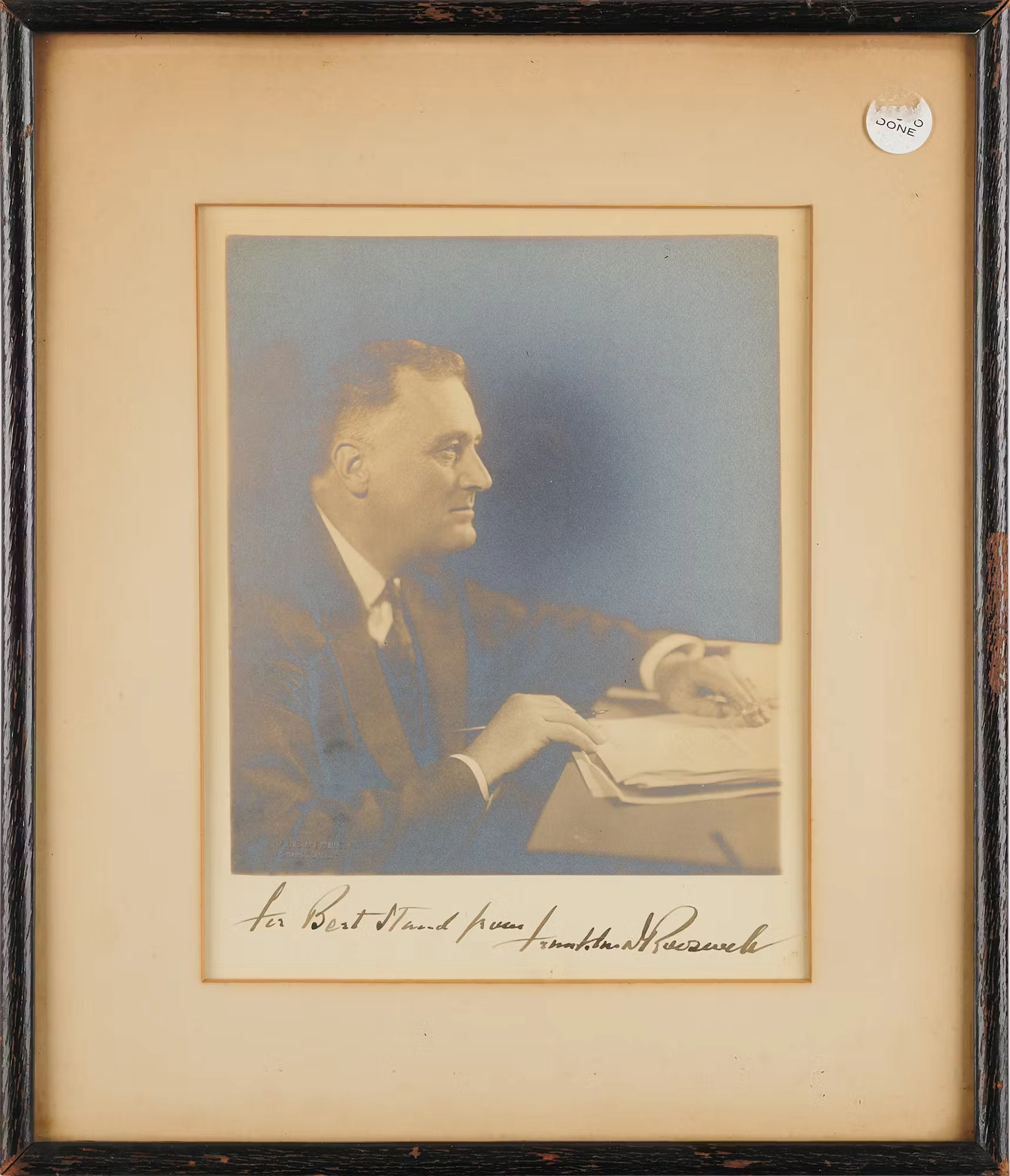 Franklin D. Roosevelt Signed Photograph