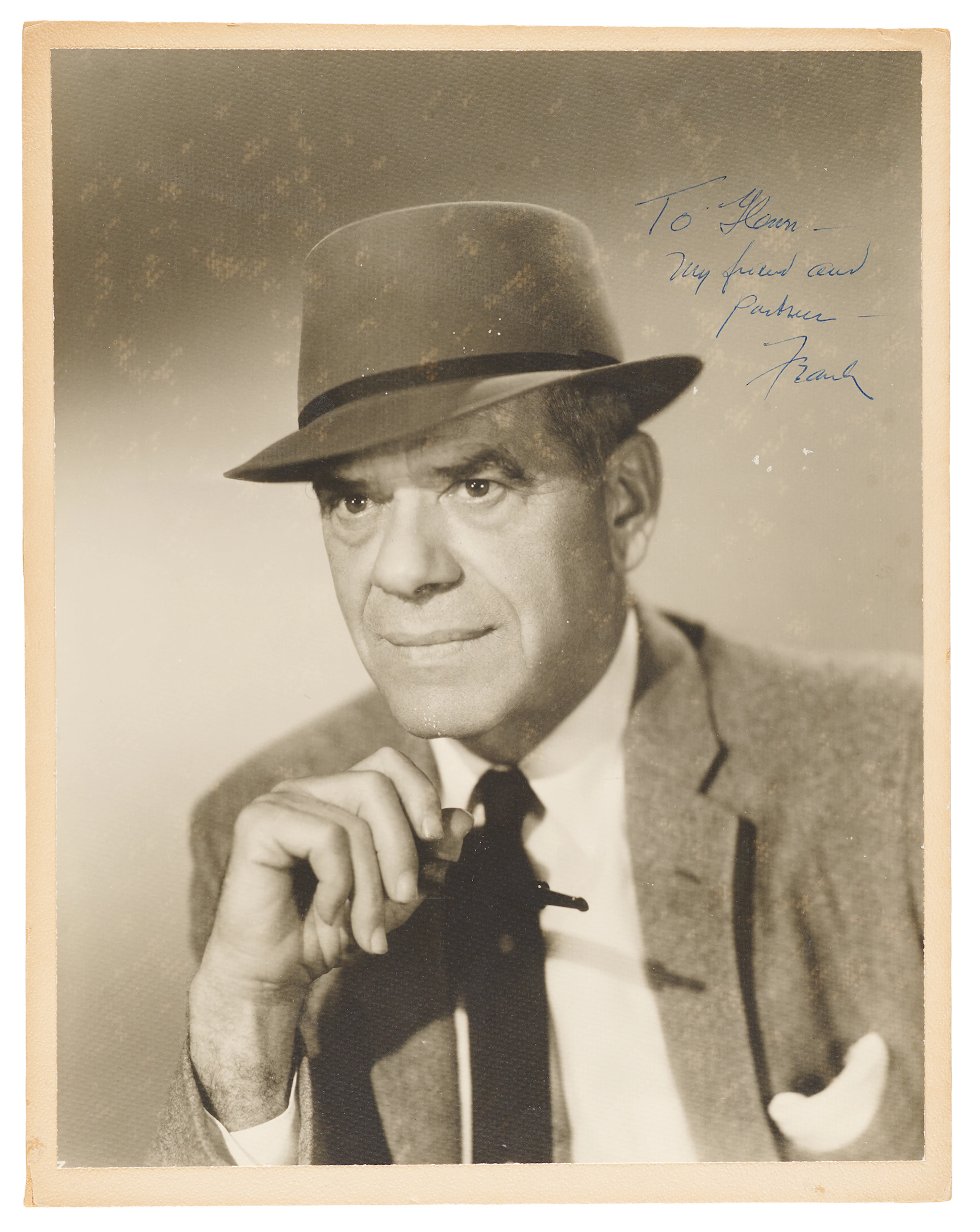 Frank Capra Oversized Signed Photograph to Glenn Ford