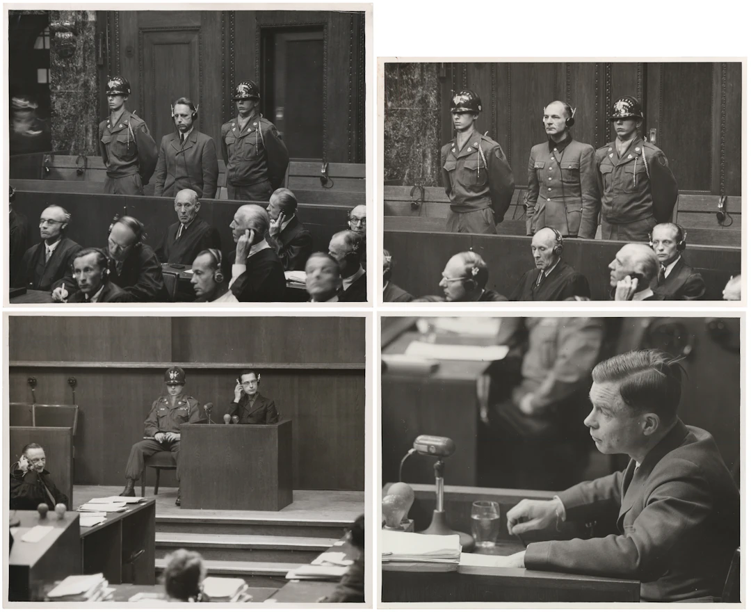 Nuremberg Doctors' Trial: (4) Original Press Photographs