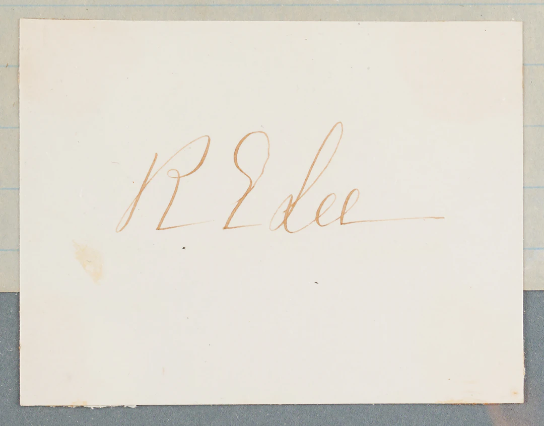 Robert E. Lee Appomattox Surrender Display with Contemporary Manuscript