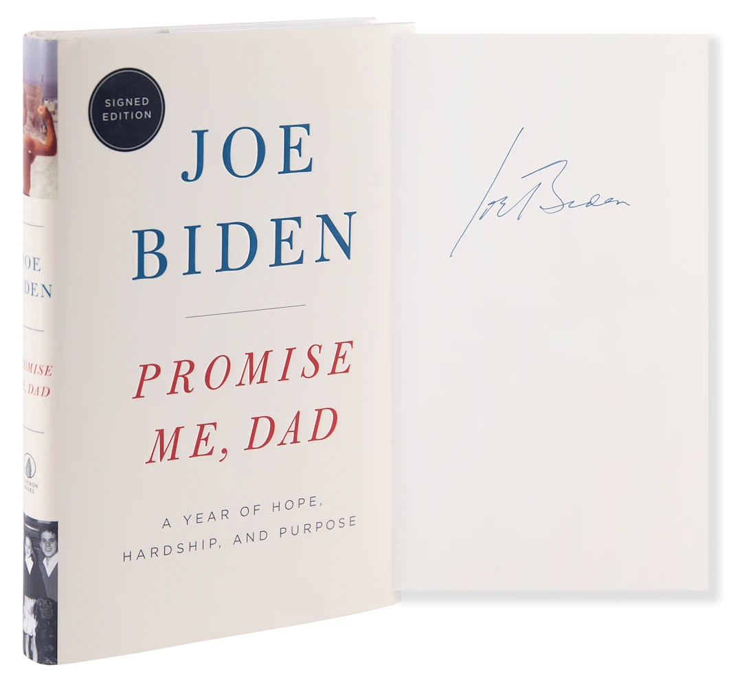 Joe Biden Signed Book - Promise Me, Dad