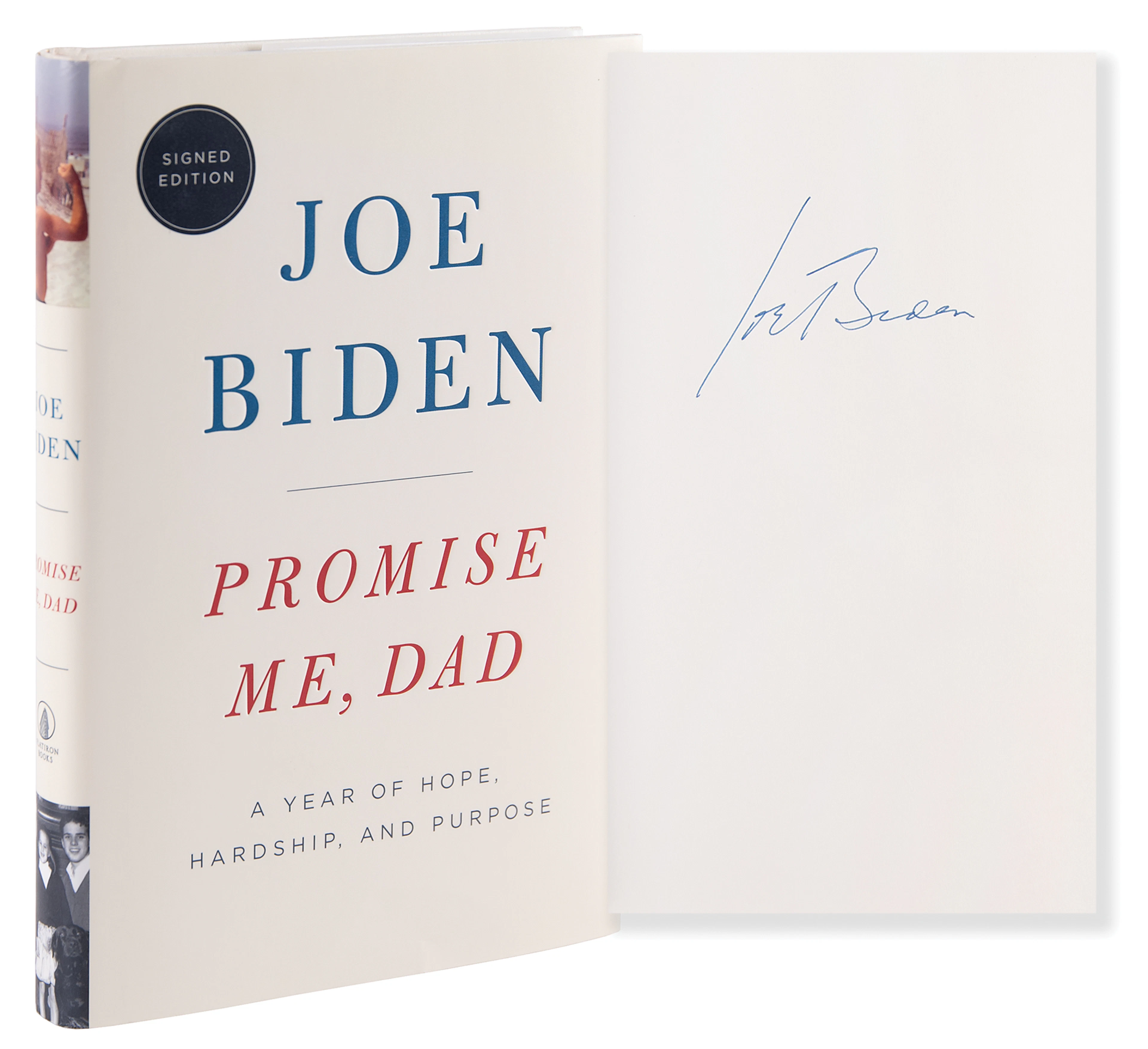 Joe Biden Signed Book - Promise Me, Dad