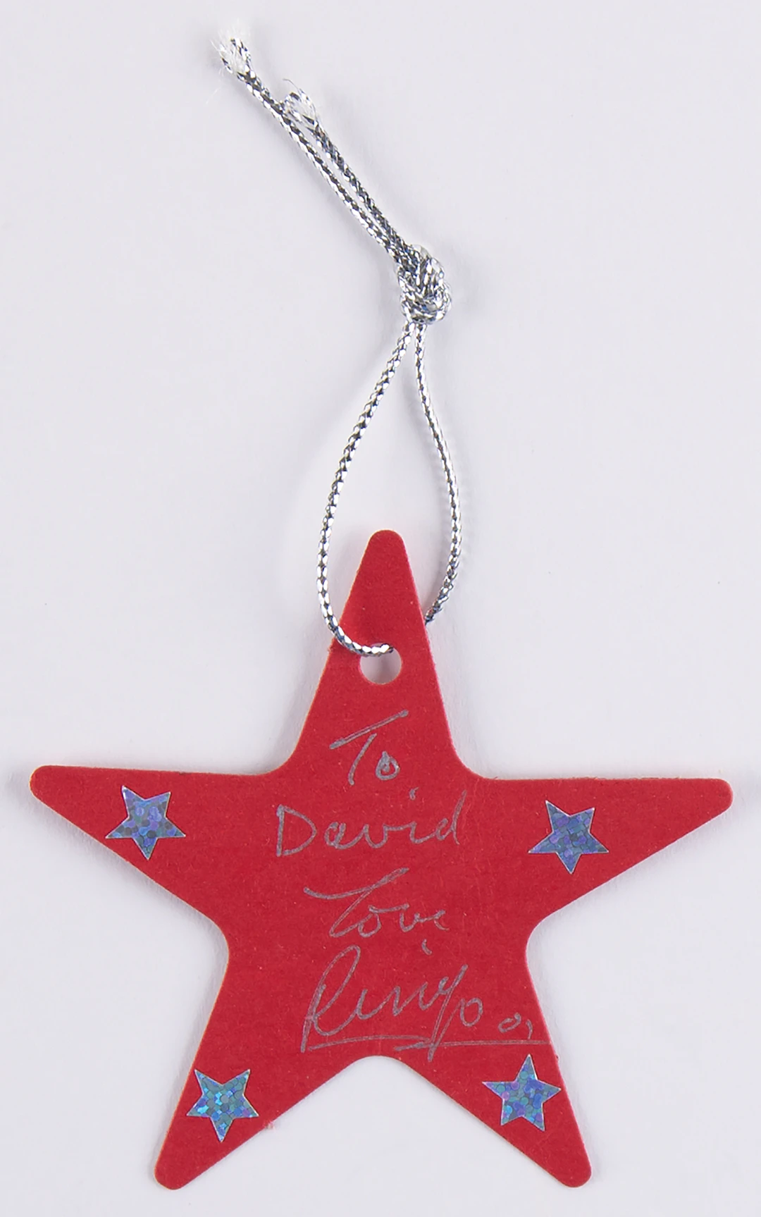 Beatles: Ringo Starr Signed Christmas Ornament