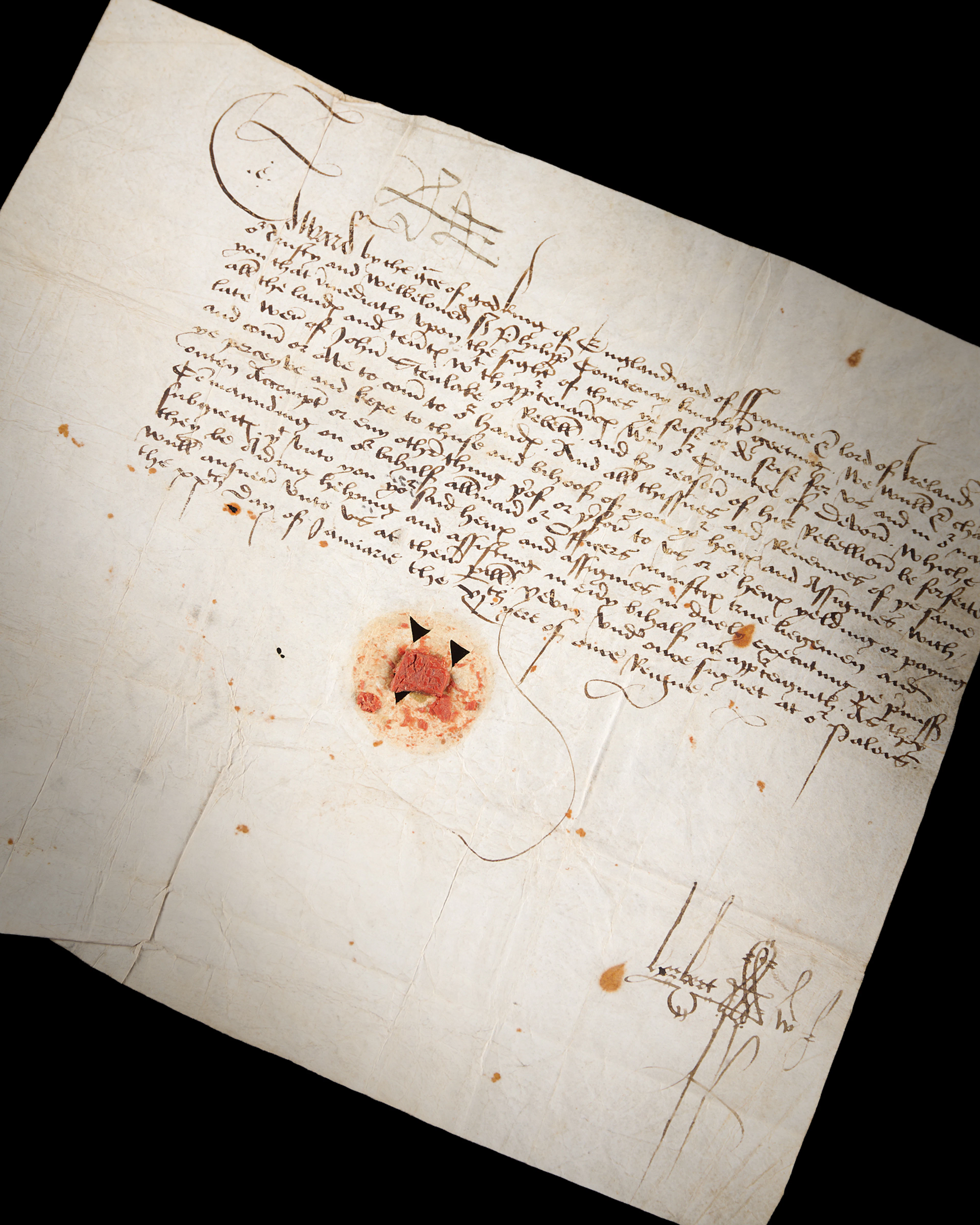 King Edward IV Document Signed, Dispossessing a Lancastrian Supporter