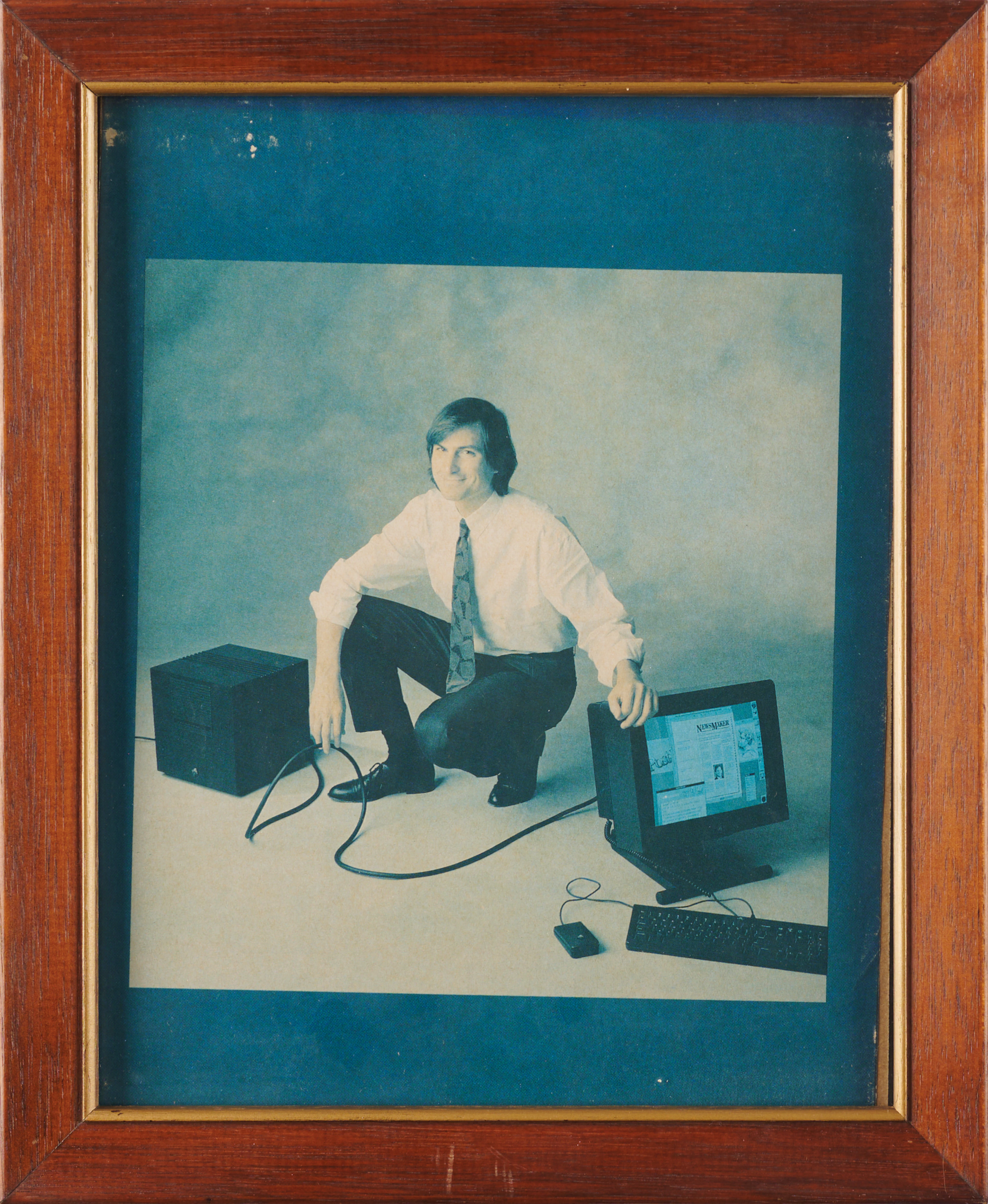 Steve Jobs NeXT Computer Promotional Portrait, Which Hung in His Family's