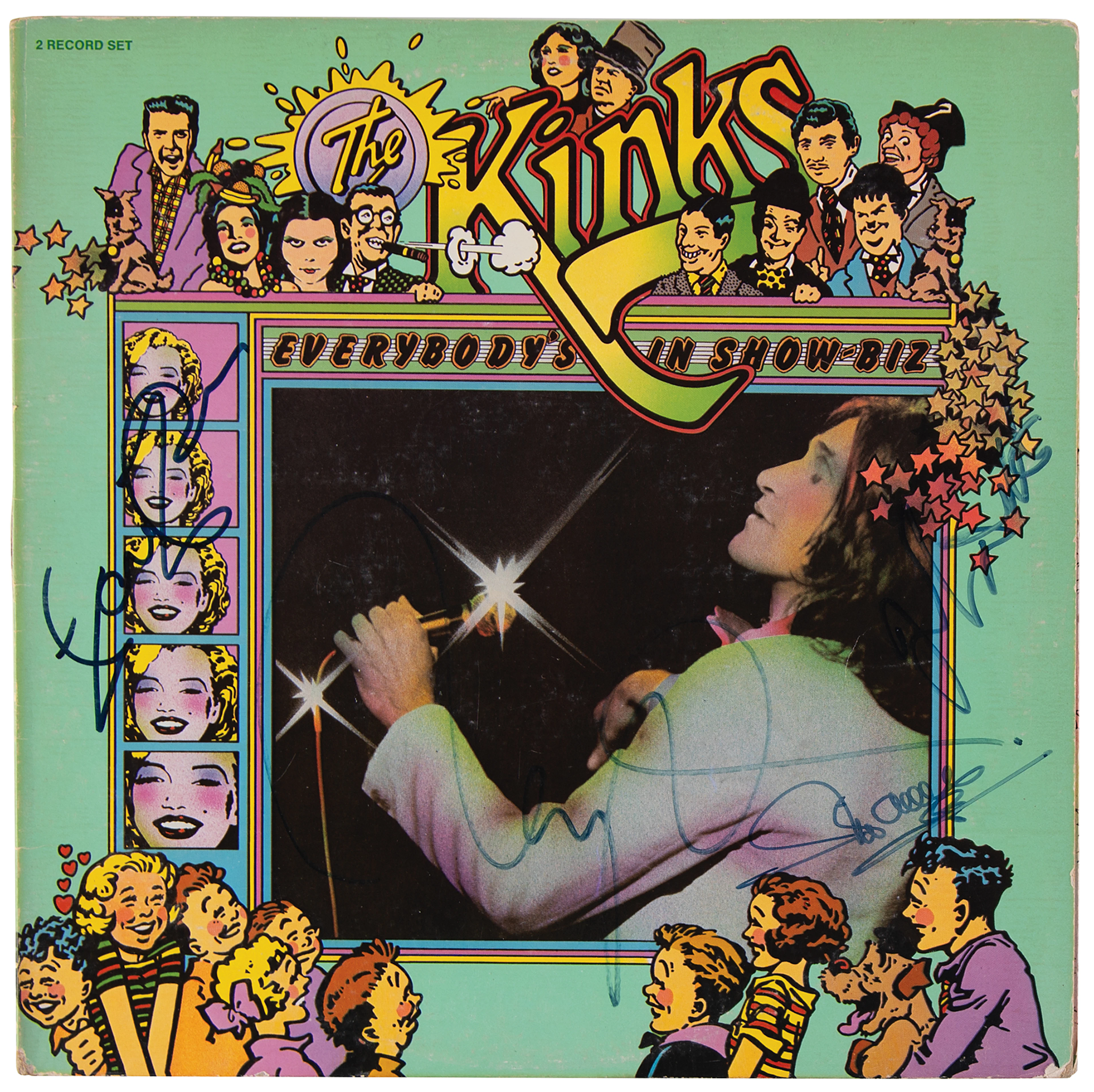 The Kinks Signed Album - Everybody's In Show Biz