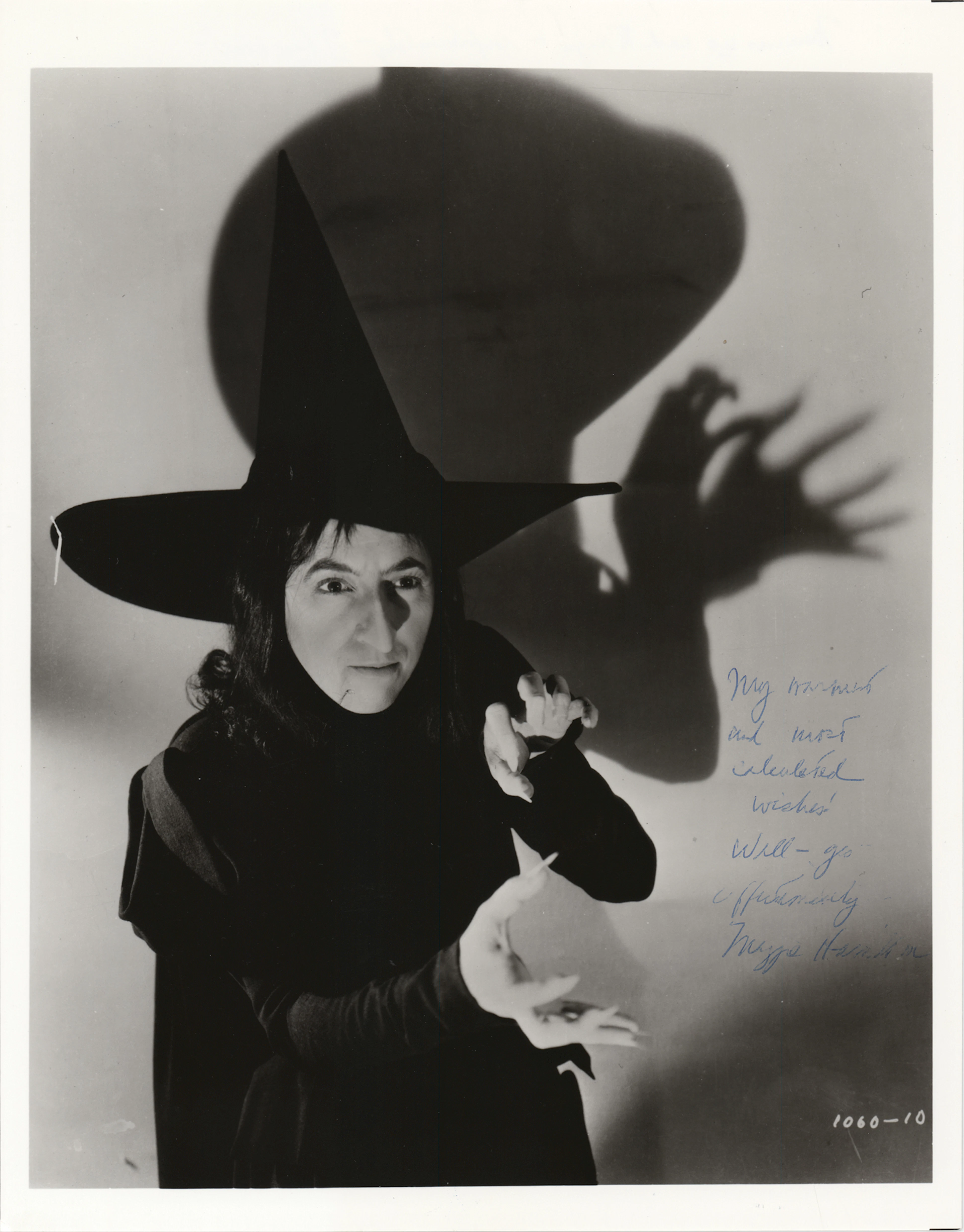Wizard of Oz: Margaret Hamilton Signed Photograph