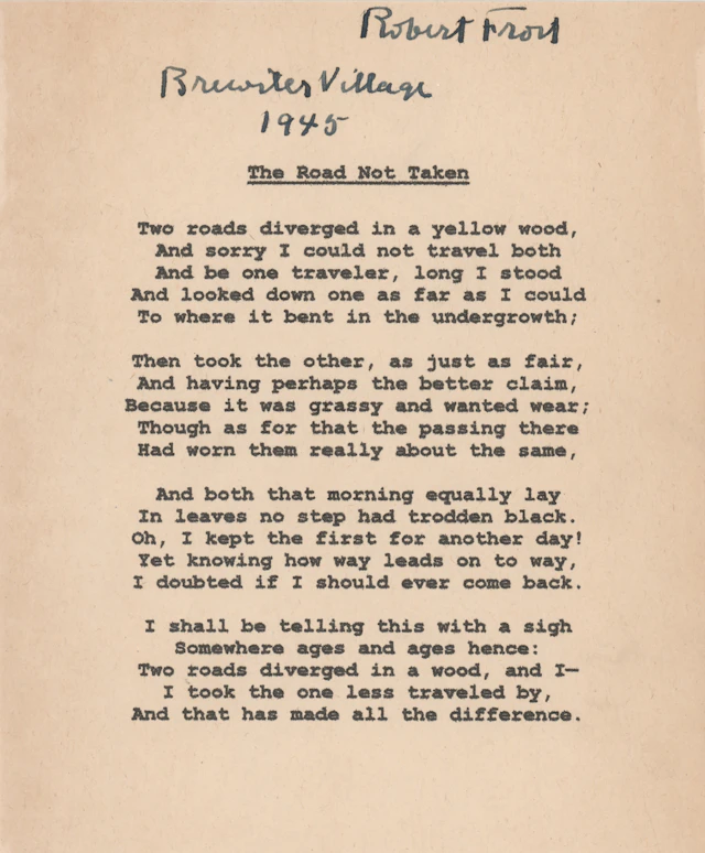 Robert Frost Signature