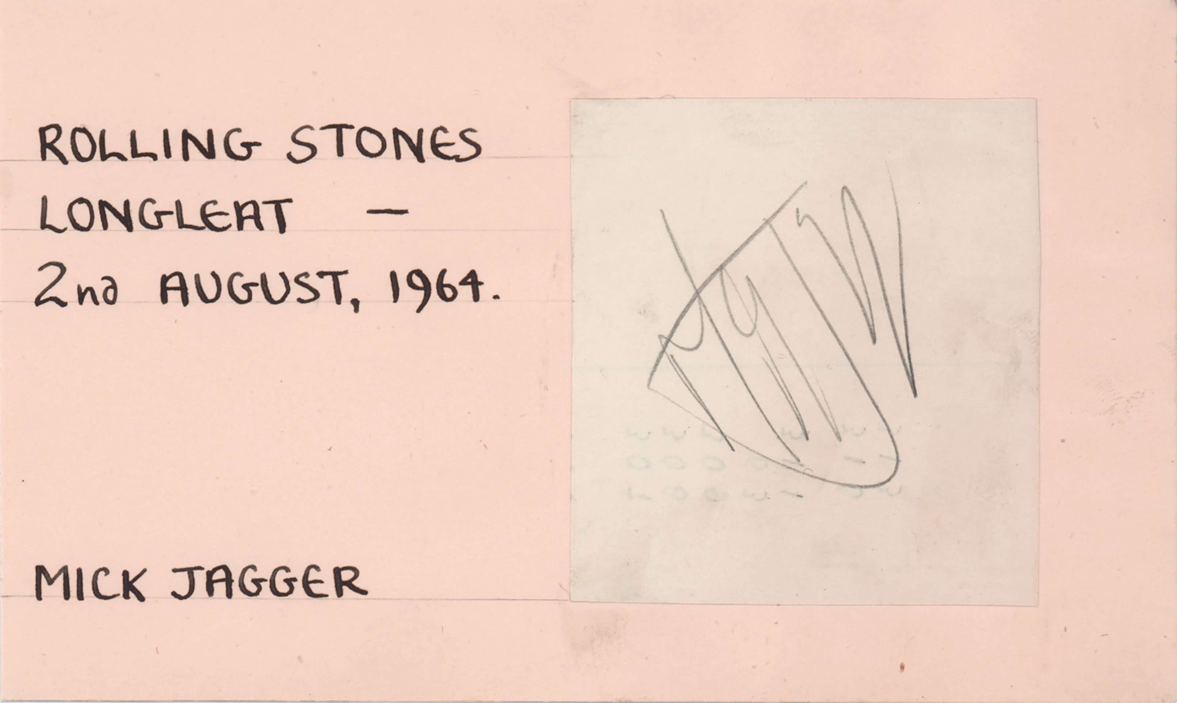Rolling Stones: Mick Jagger Signature