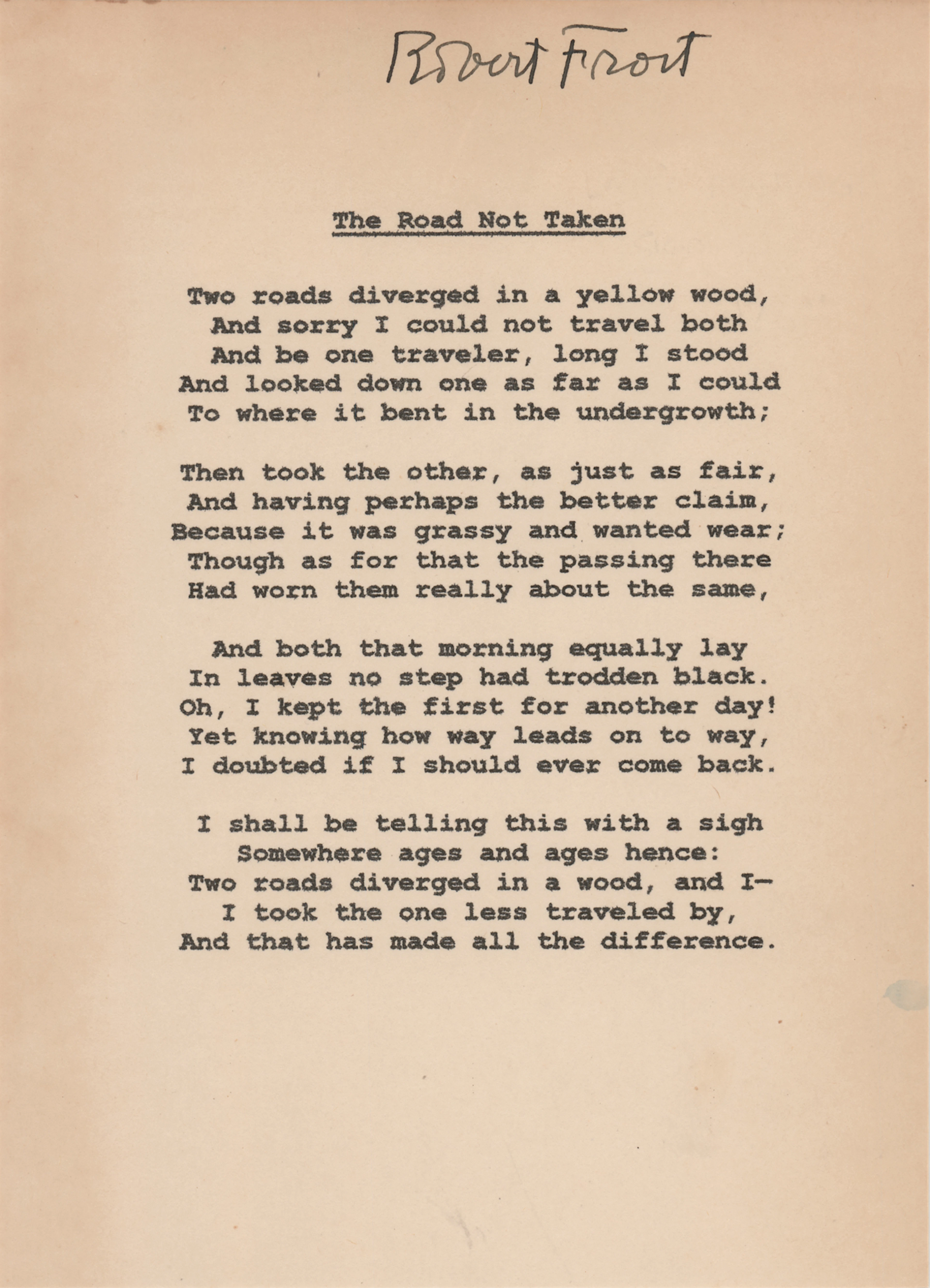 Robert Frost Signature