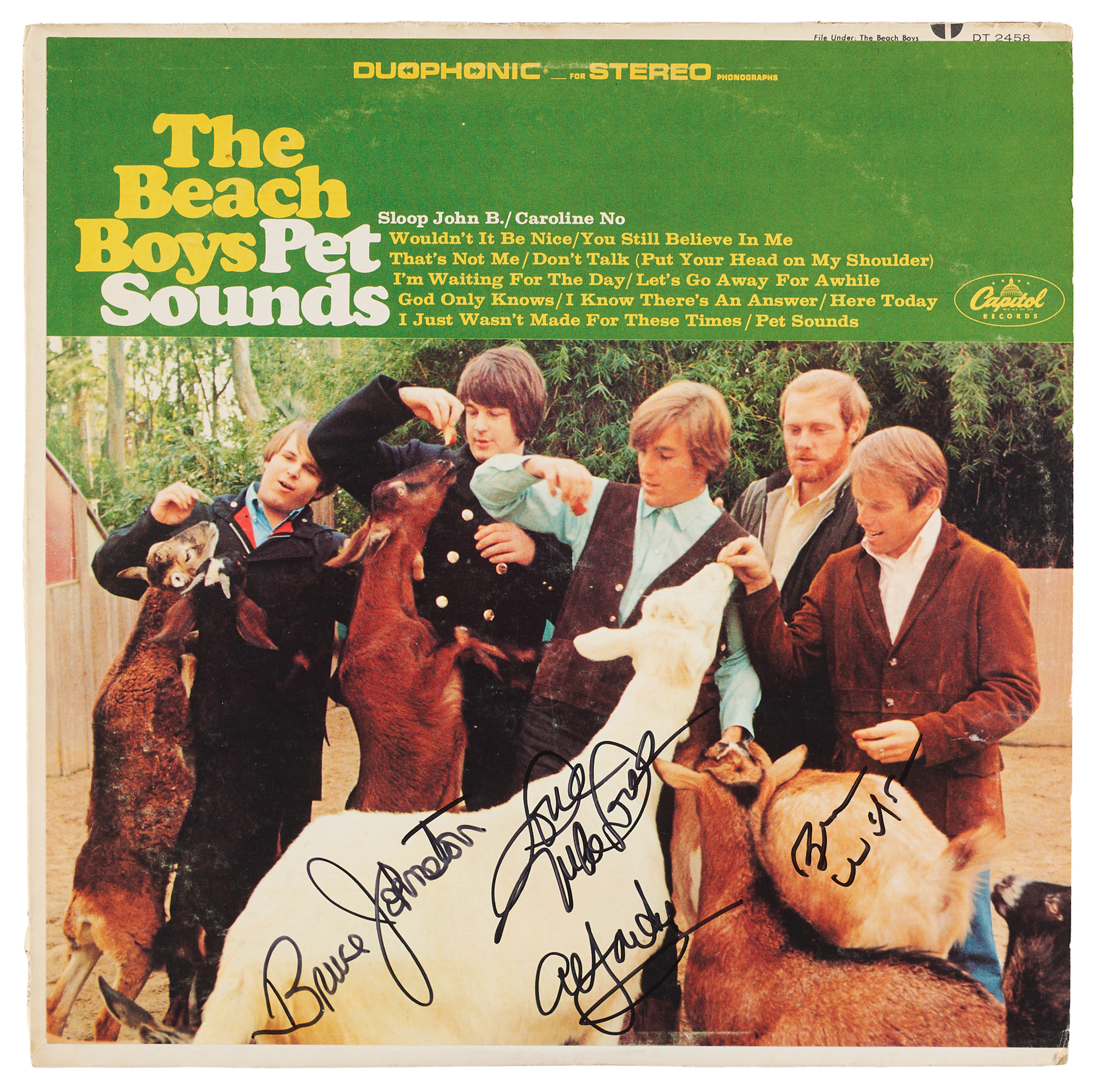 Beach Boys Signed Album - Pet Sounds