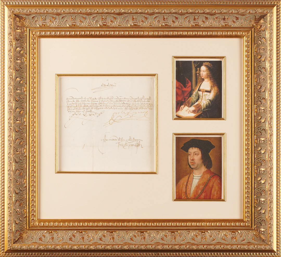 Ferdinand and Isabella Document Signed - An Order from the Spanish