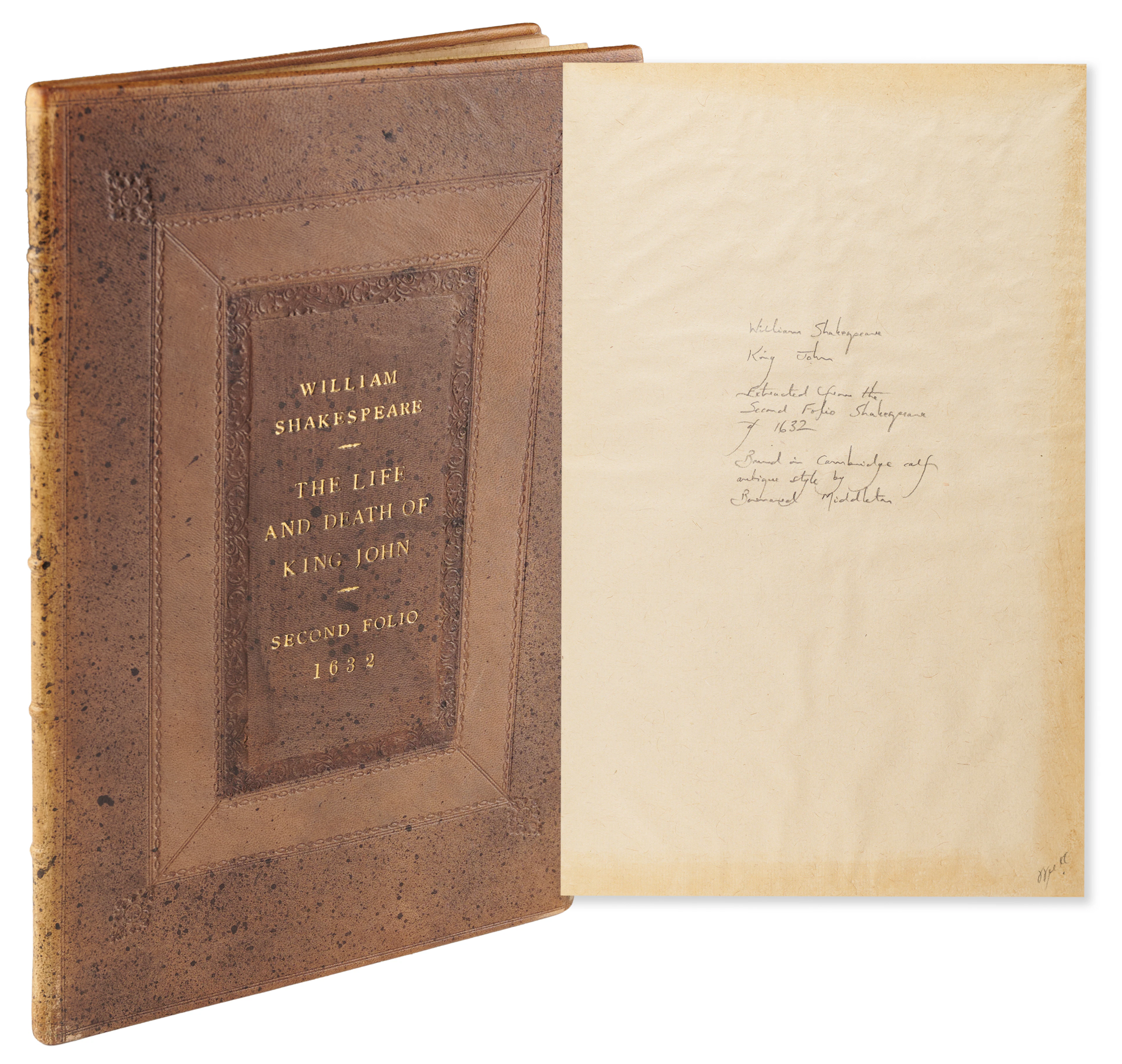 William Shakespeare: The Life and Death of King John (Second Folio, 1632)