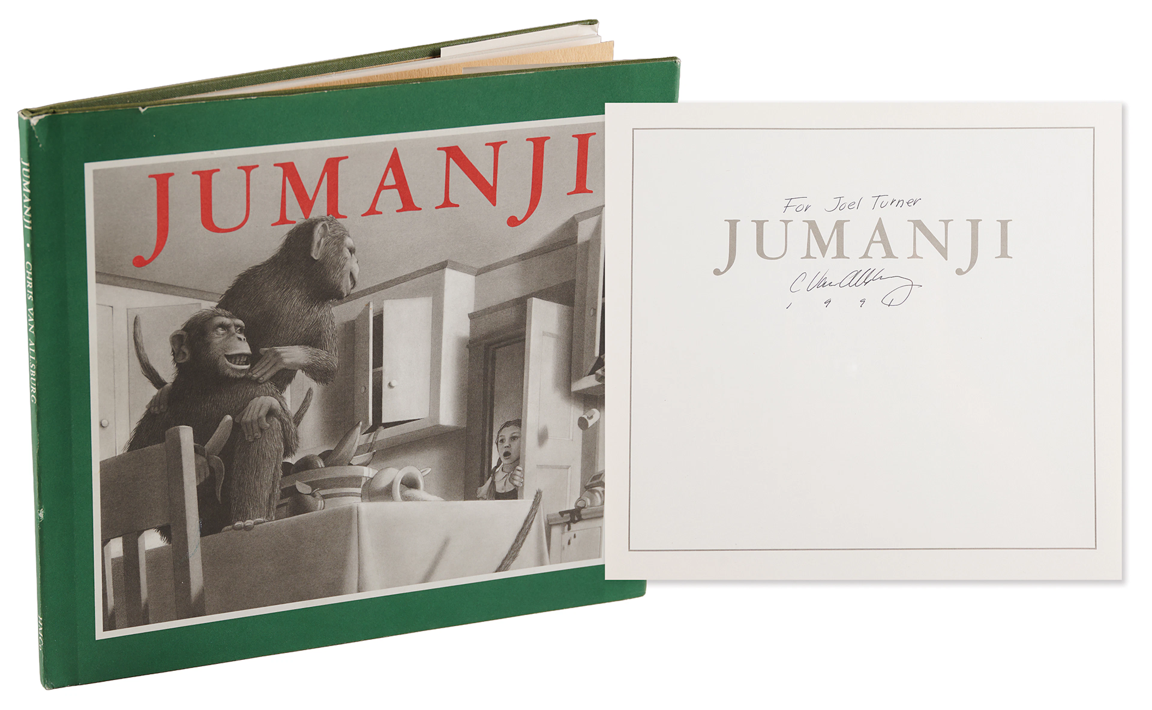 Chris Van Allsburg Signed Book - Jumanji (First Edition)