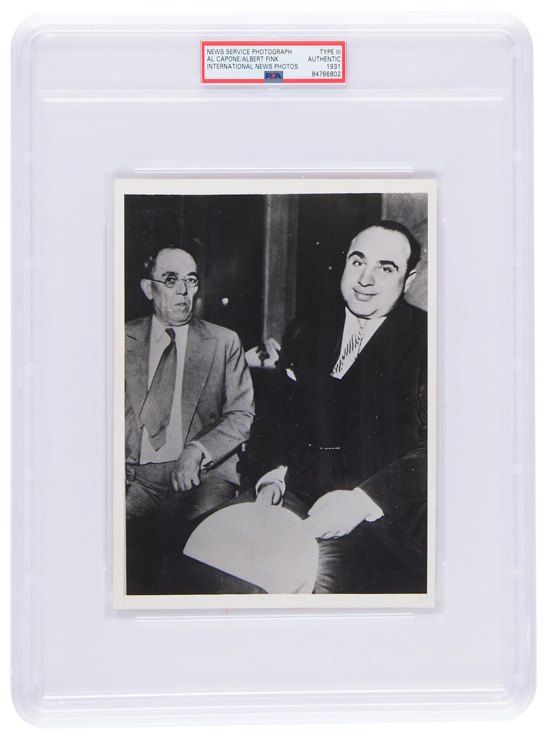 Al Capone Original Photograph - PSA Type III