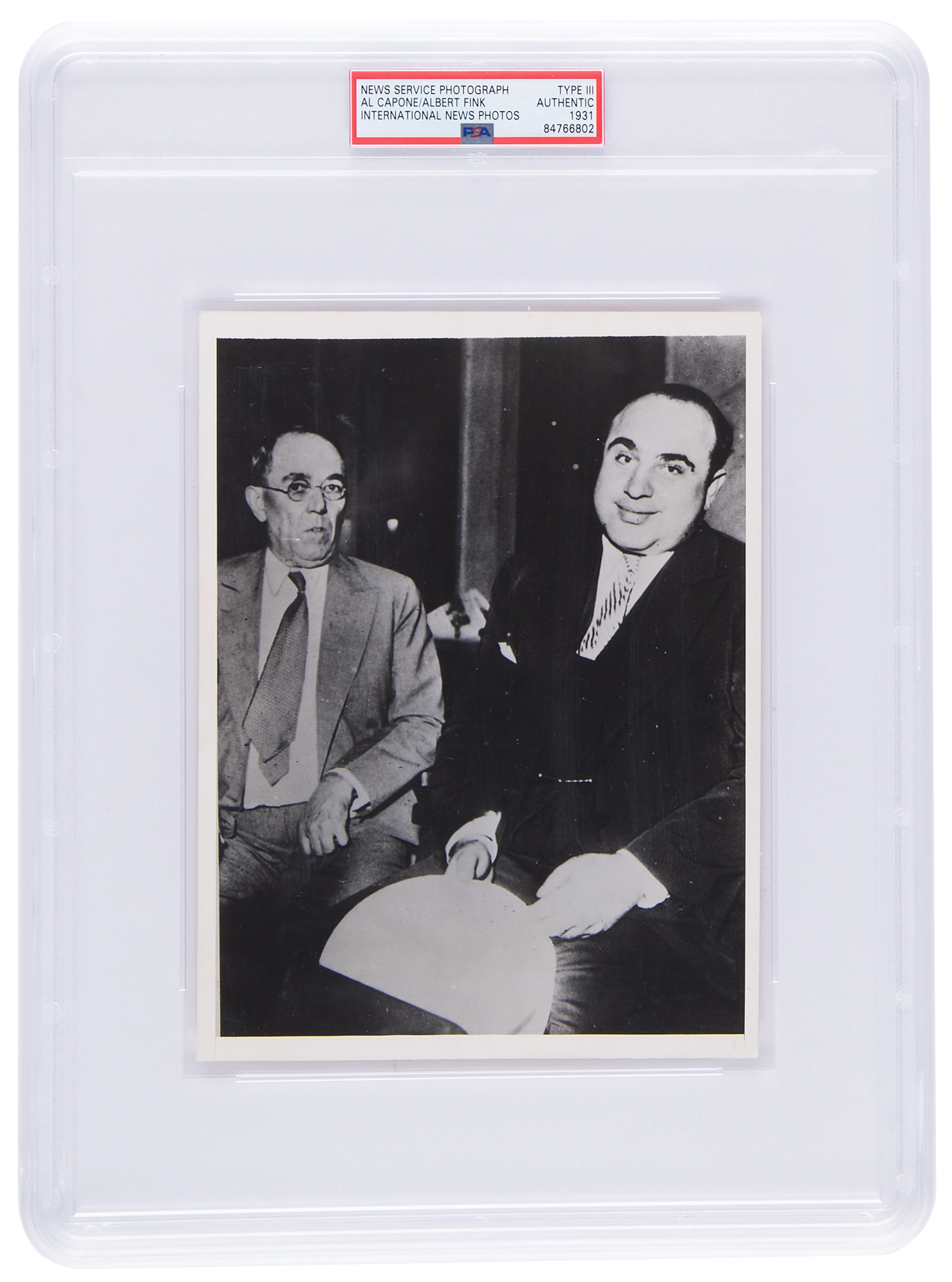 Al Capone Original Photograph - PSA Type III