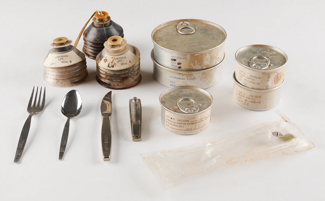 Skylab Medical Experiment Altitude Test (SMEAT) Utensils and Food