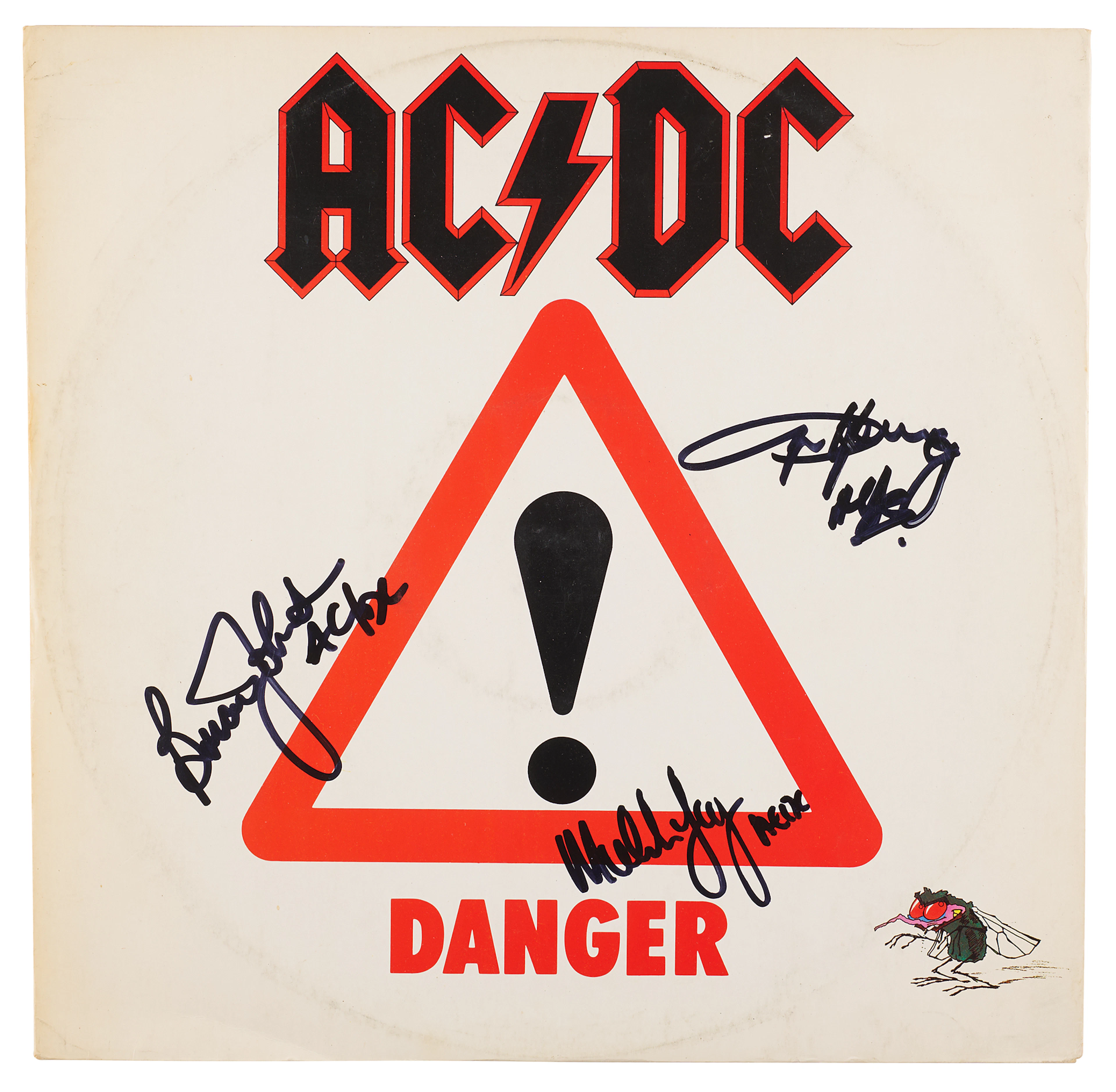 AC/DC Signed 12-Inch Single Record - 'Danger'