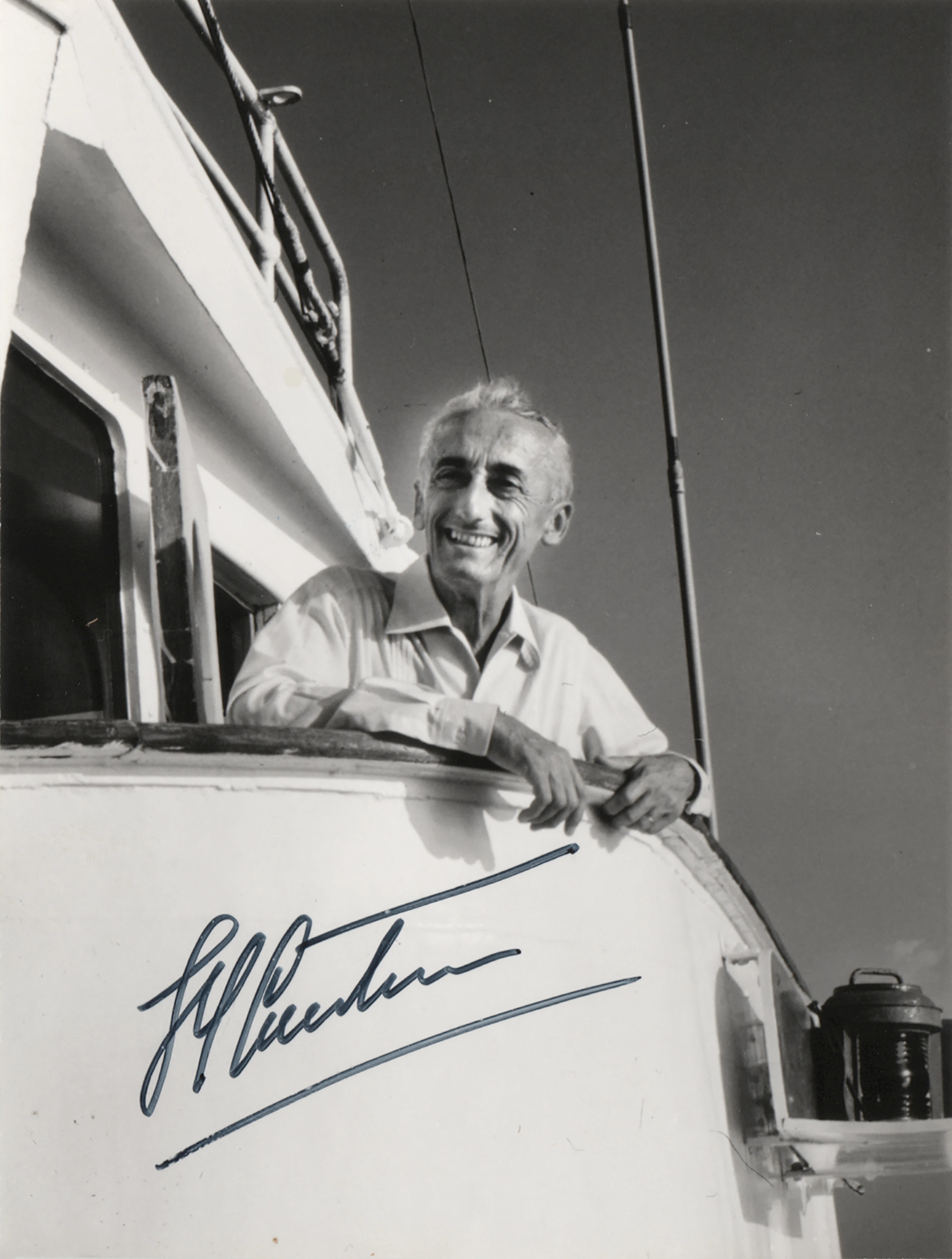 Jacques Cousteau Signed Photograph