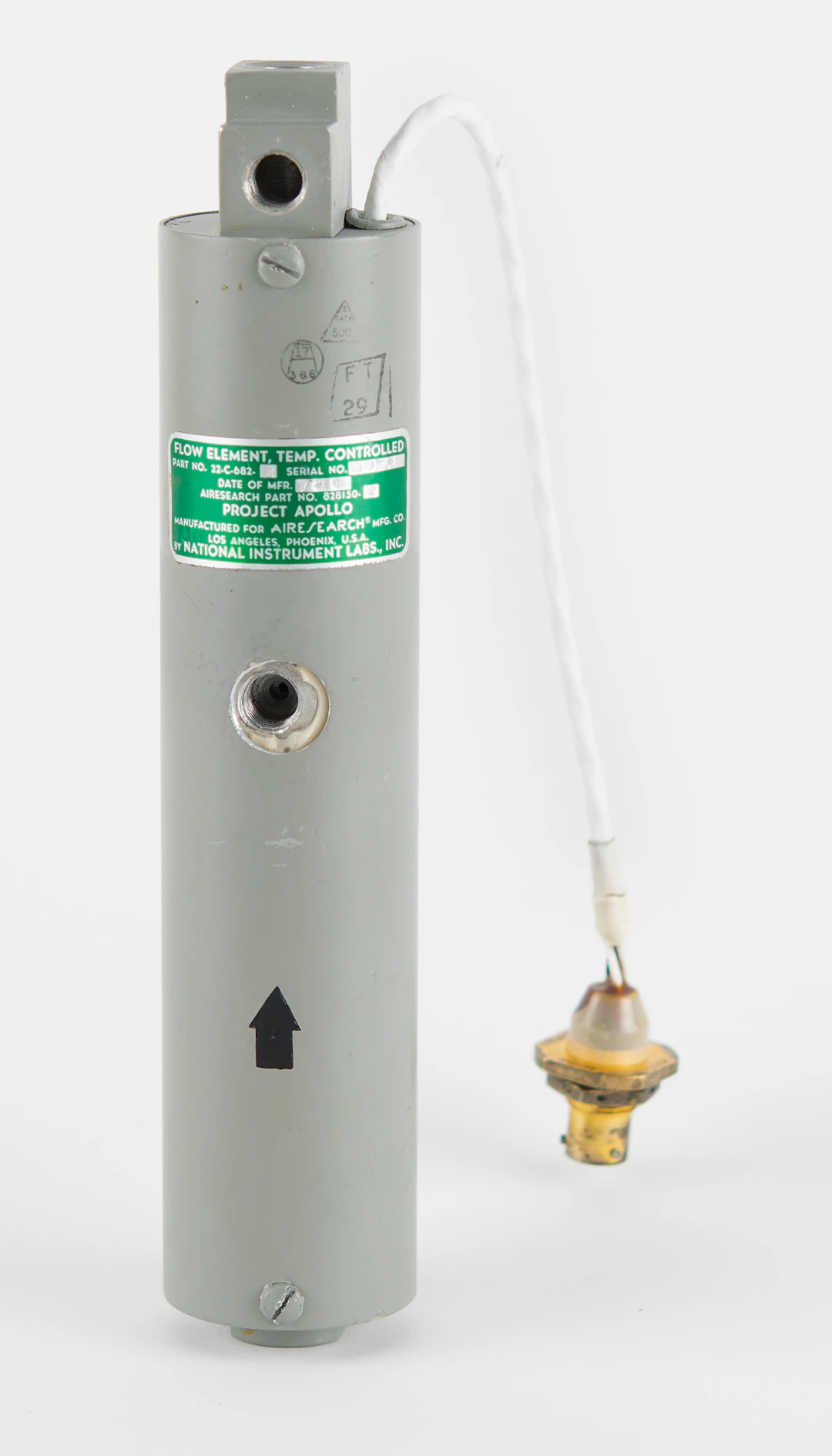 Apollo CM ECS Temperature Control Flow Element