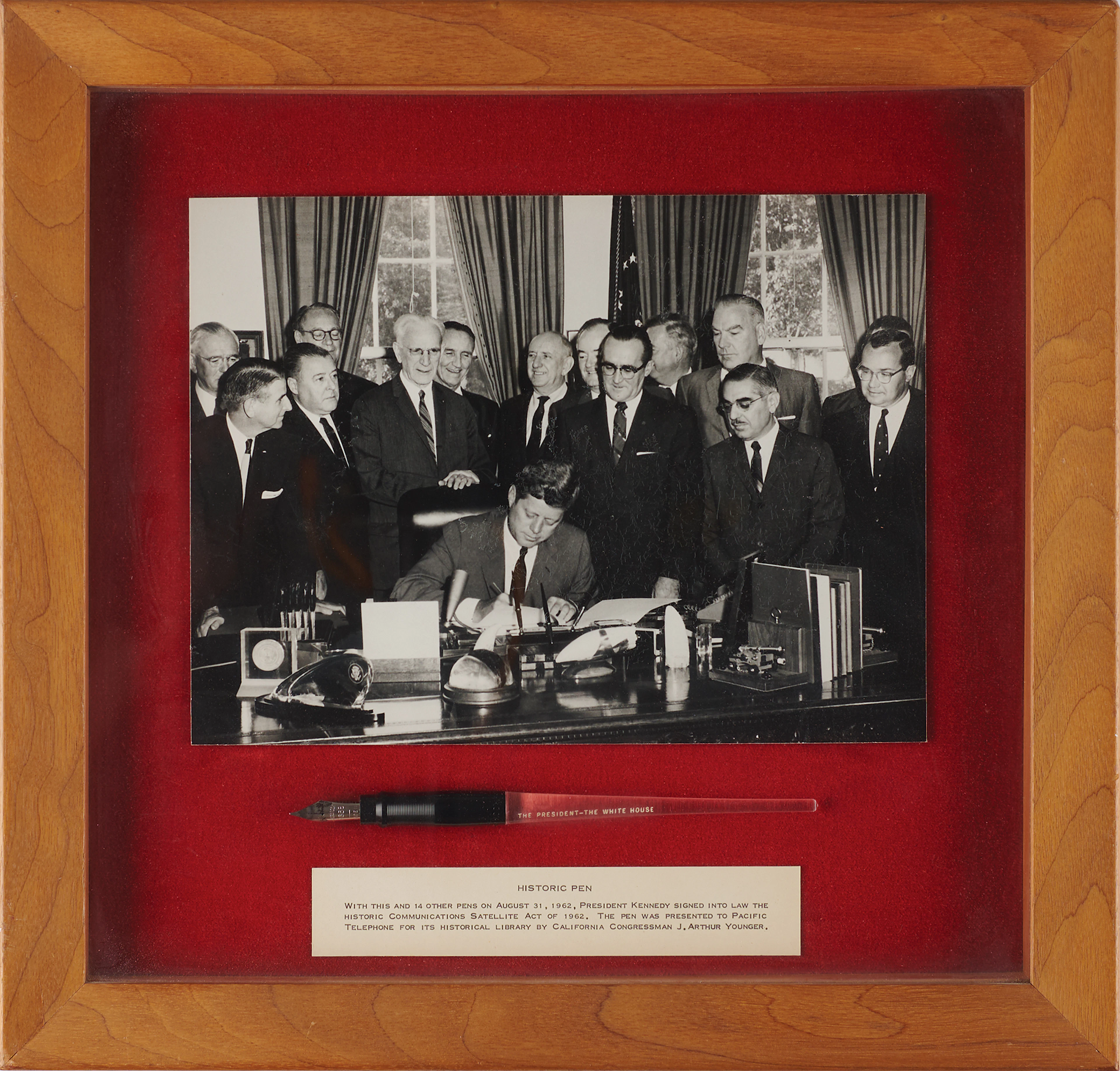 John F. Kennedy 1962 Communications Satellite Act Bill Signing Pen