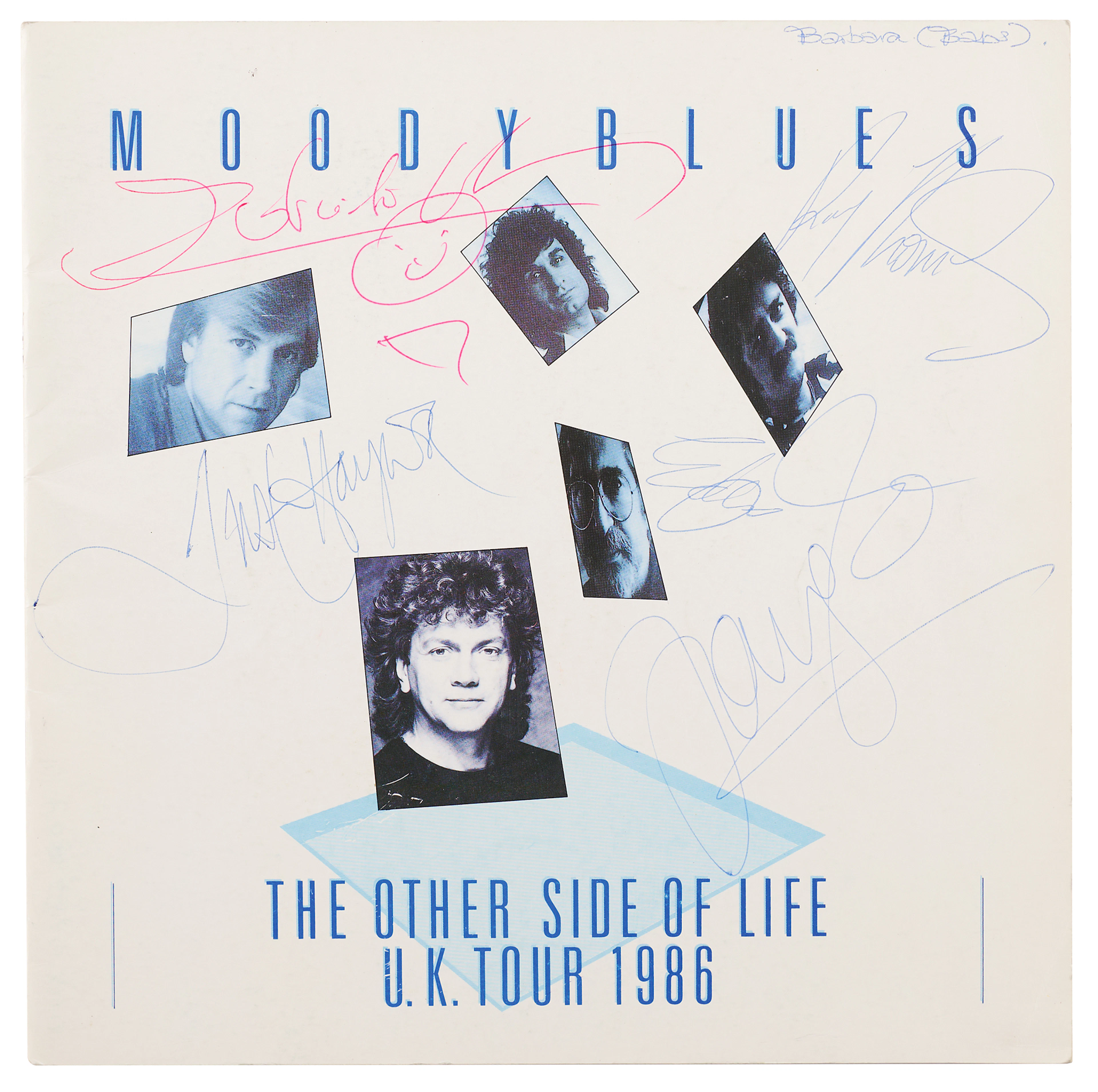 Moody Blues Signed Program - The Other Side of Life
