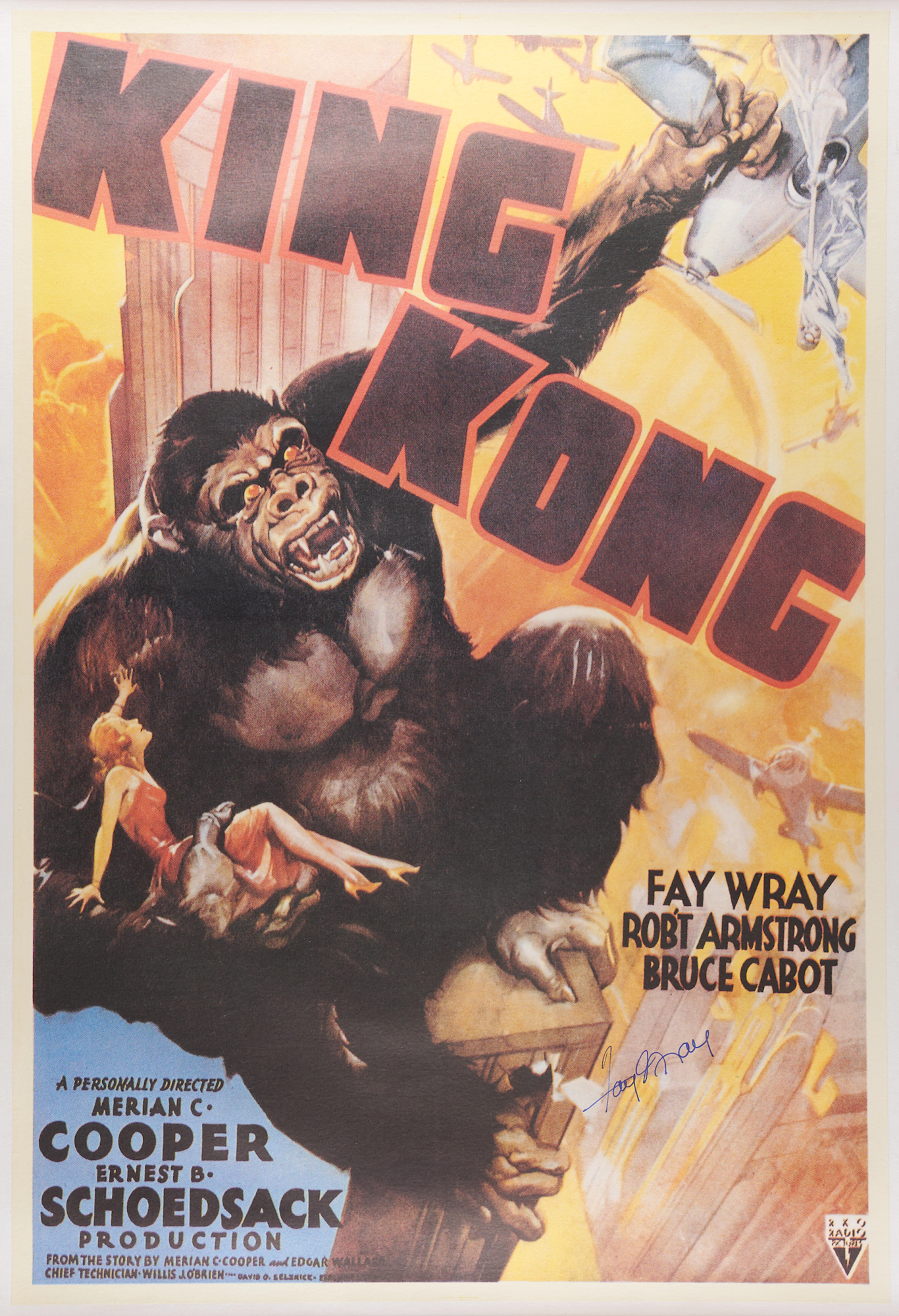 King Kong: Fay Wray Signed Poster (39˝ x 26.75˝)