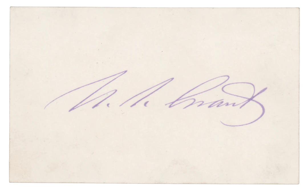 U. S. Grant Signature as President
