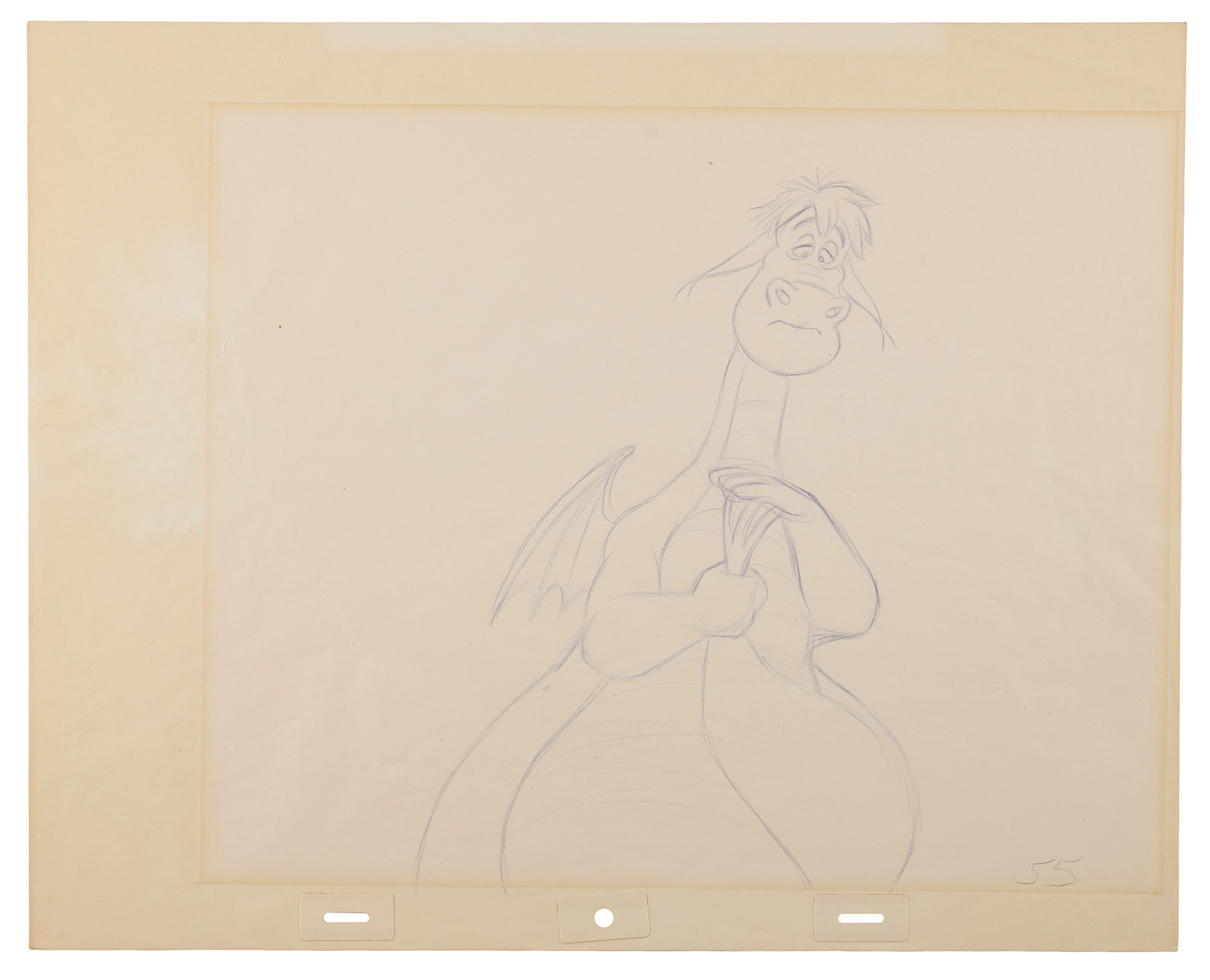Elliott production drawing from Pete's Dragon