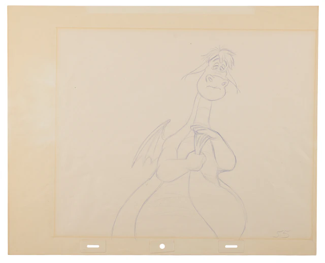 Elliott production drawing from Pete's Dragon