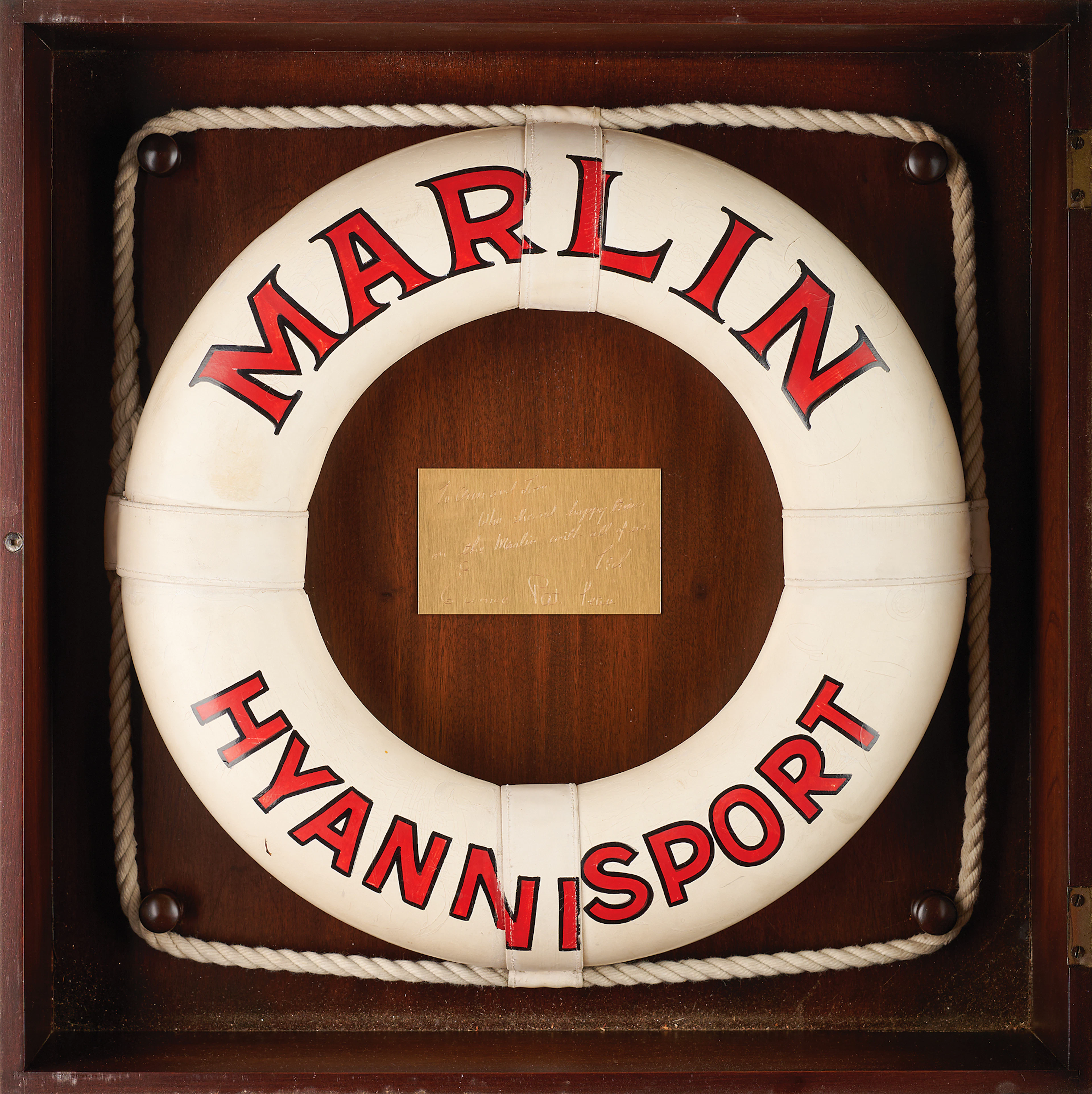 [John F. Kennedy] Original Life Preserver from the Kennedy Family