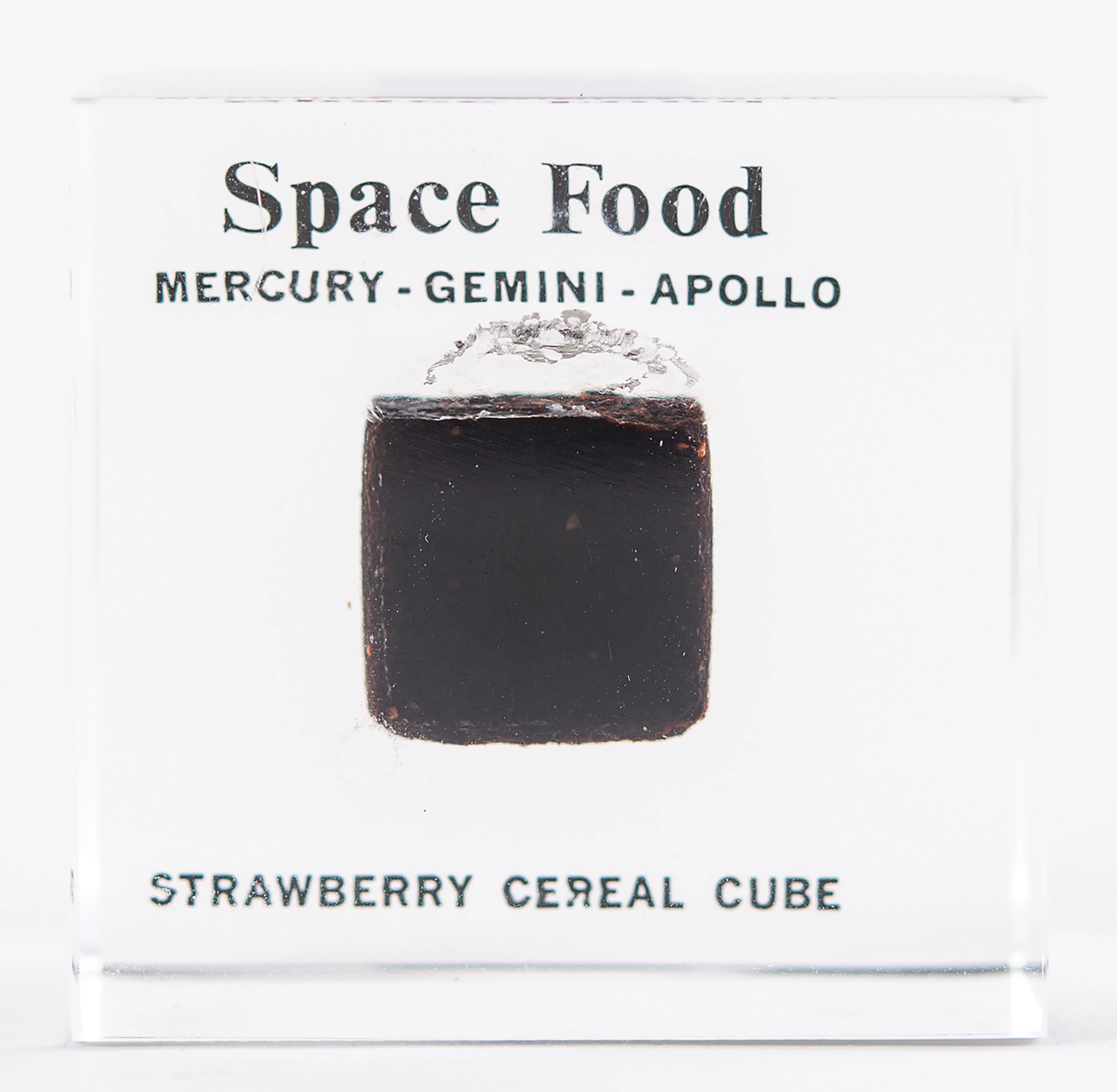 NASA Space Food 'Strawberry Cereal Cube' - Created for the Mercury
