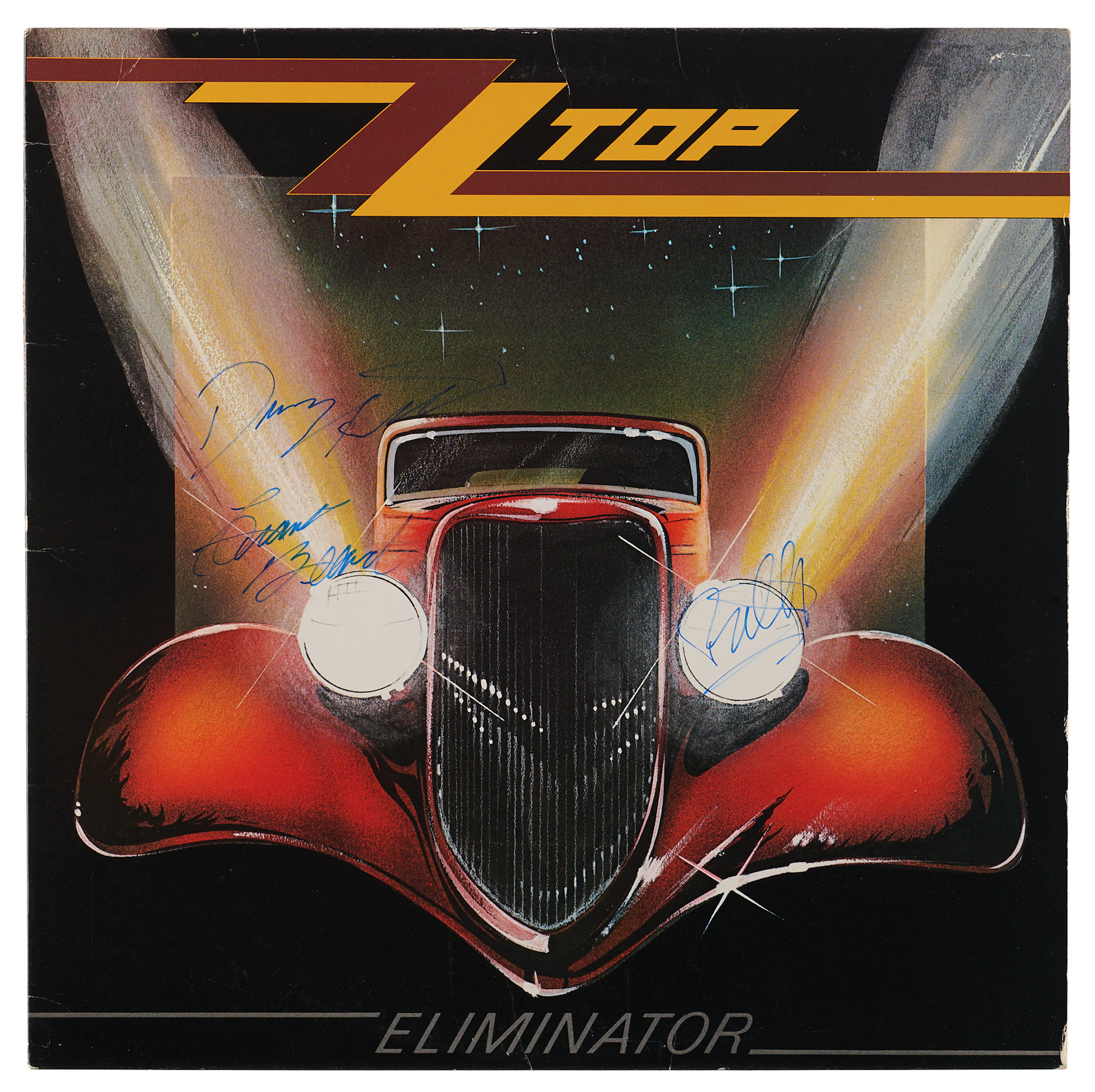 ZZ Top Signed Album - Eliminator