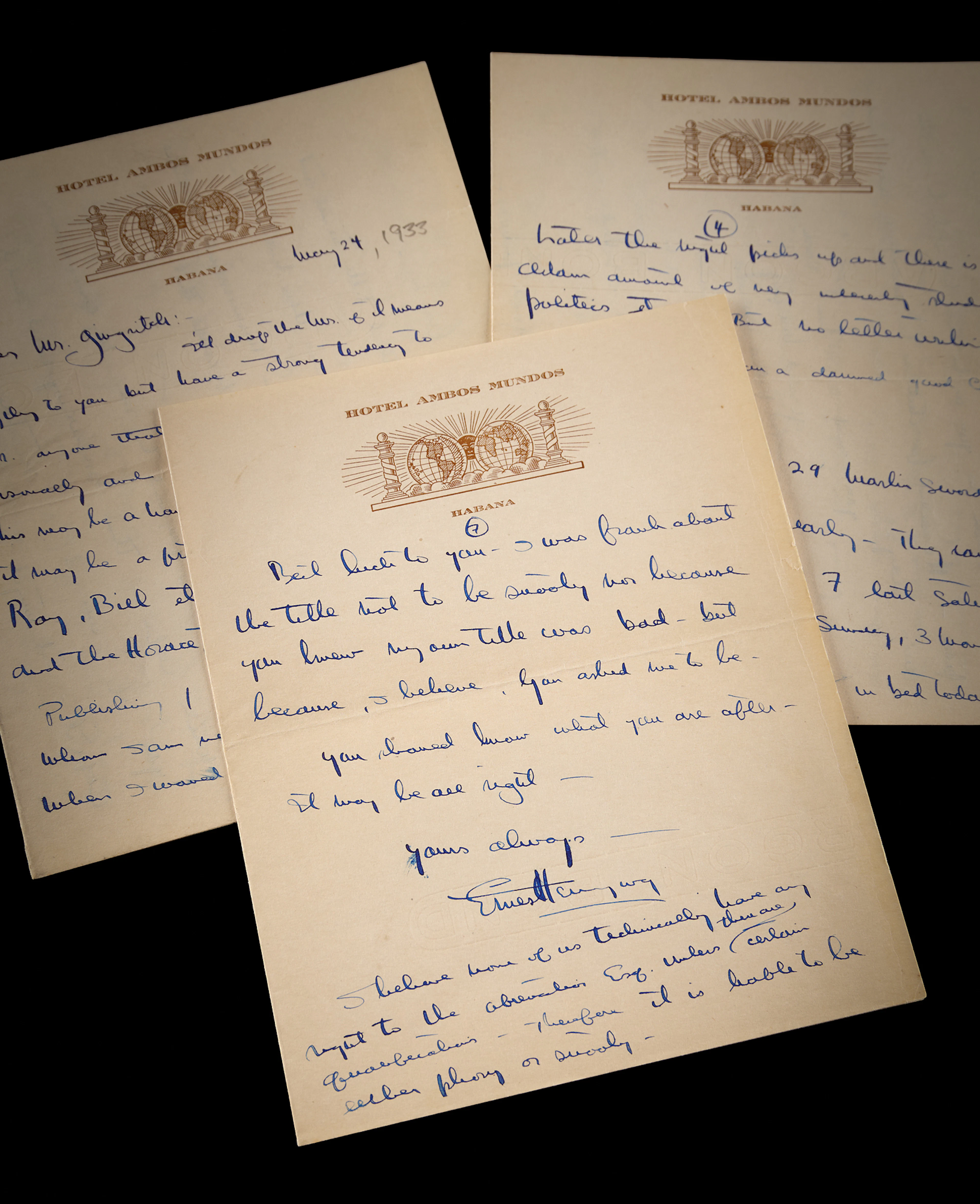 Ernest Hemingway Autograph Letter Signed to Arnold Gingrich, Months